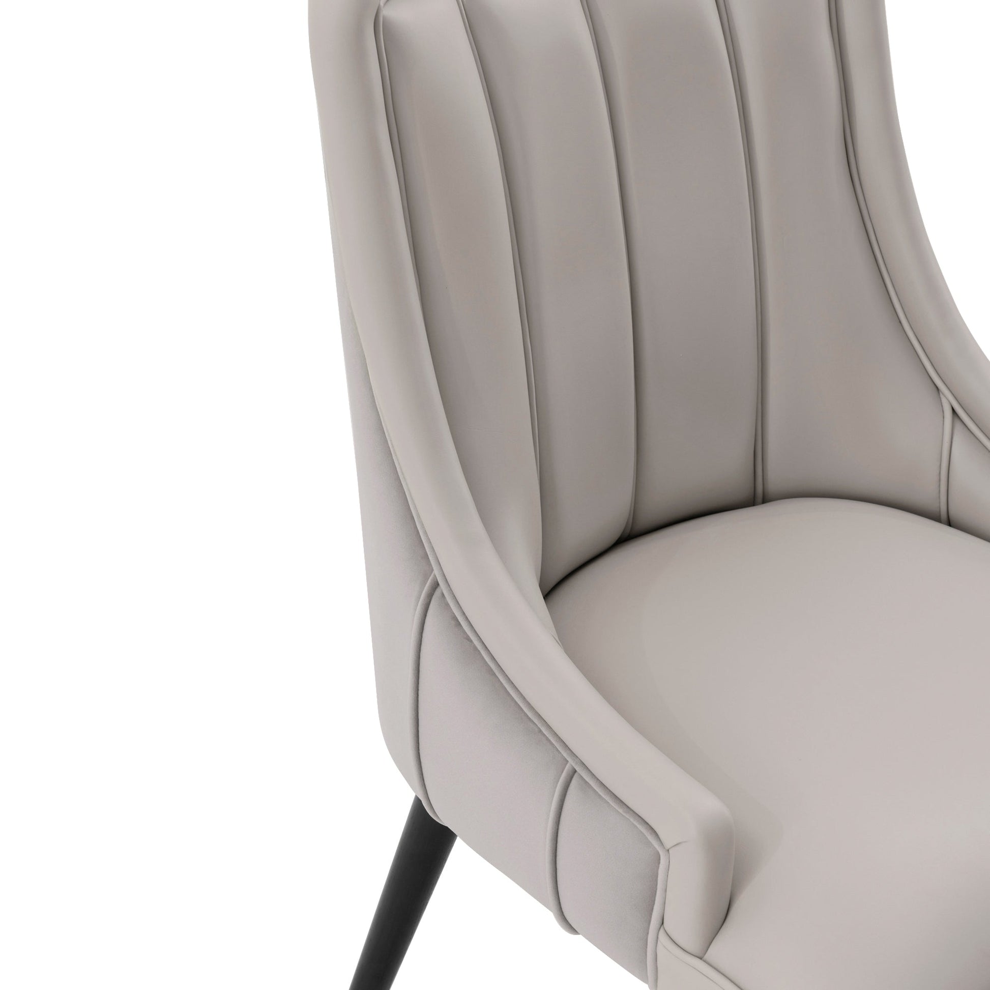 Eda Dining Chair in Grey (set of 2) - Ornate Home