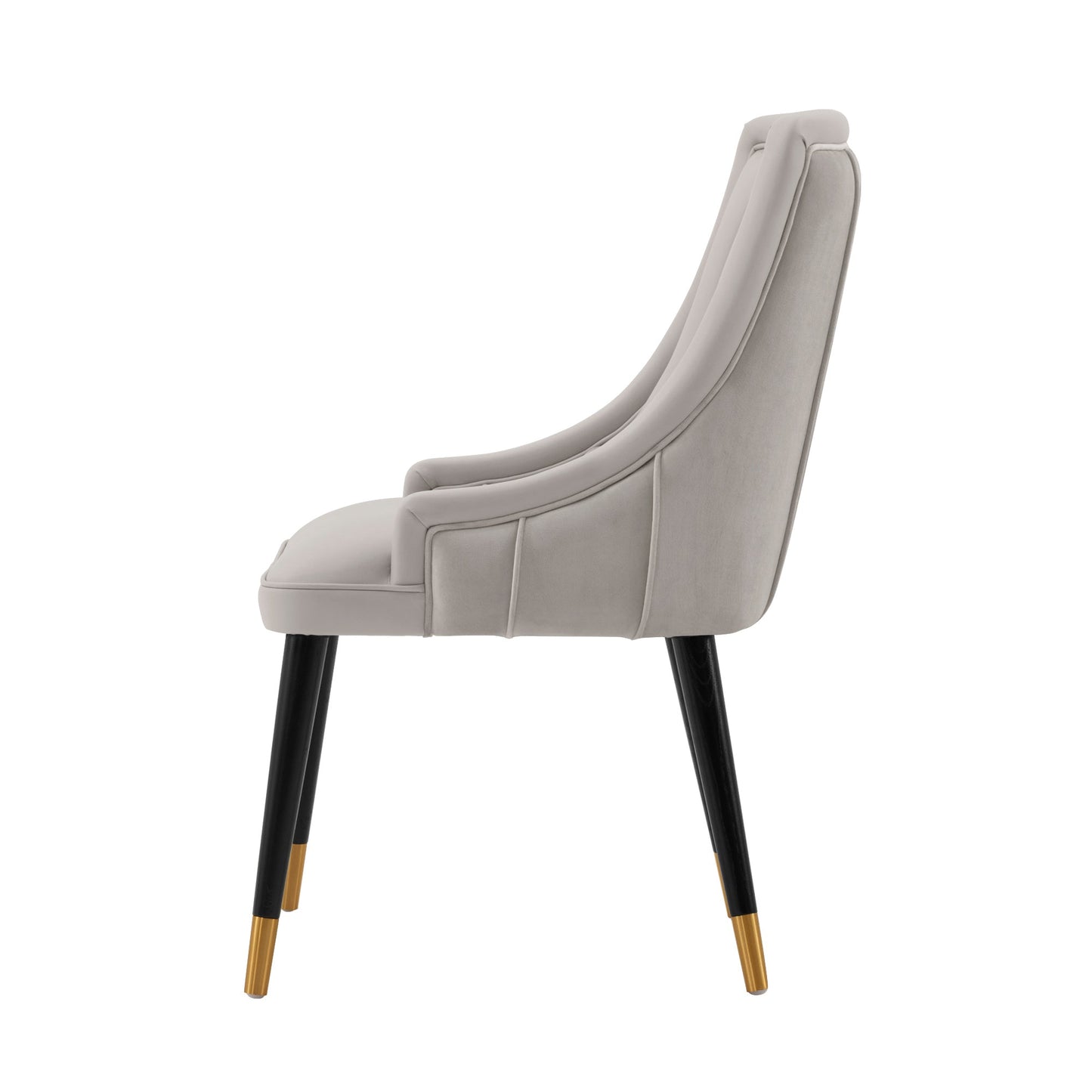 Eda Dining Chair in Grey (set of 2) - Ornate Home