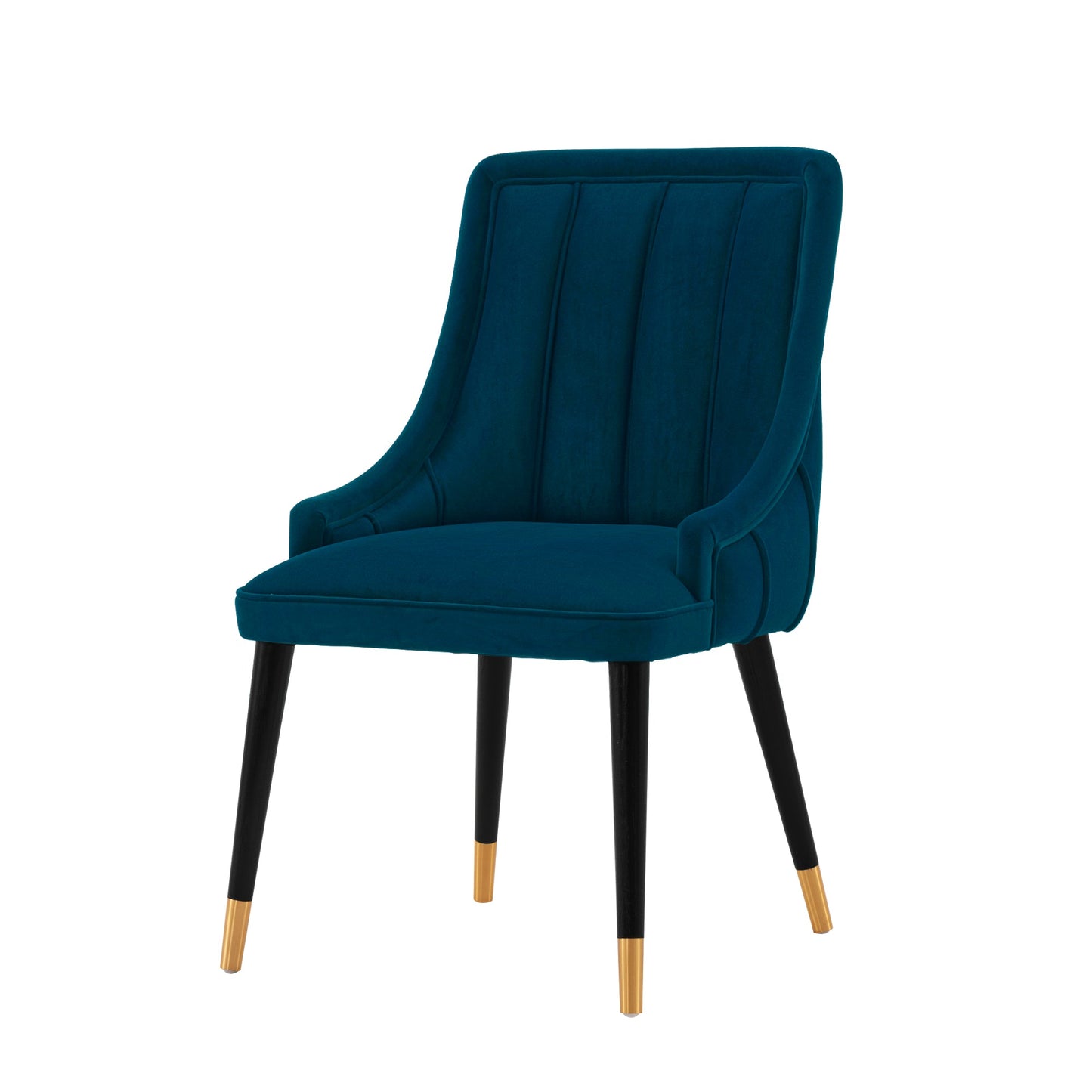 Eda Dining Chair in Midnight Blue (set of 2) - Ornate Home