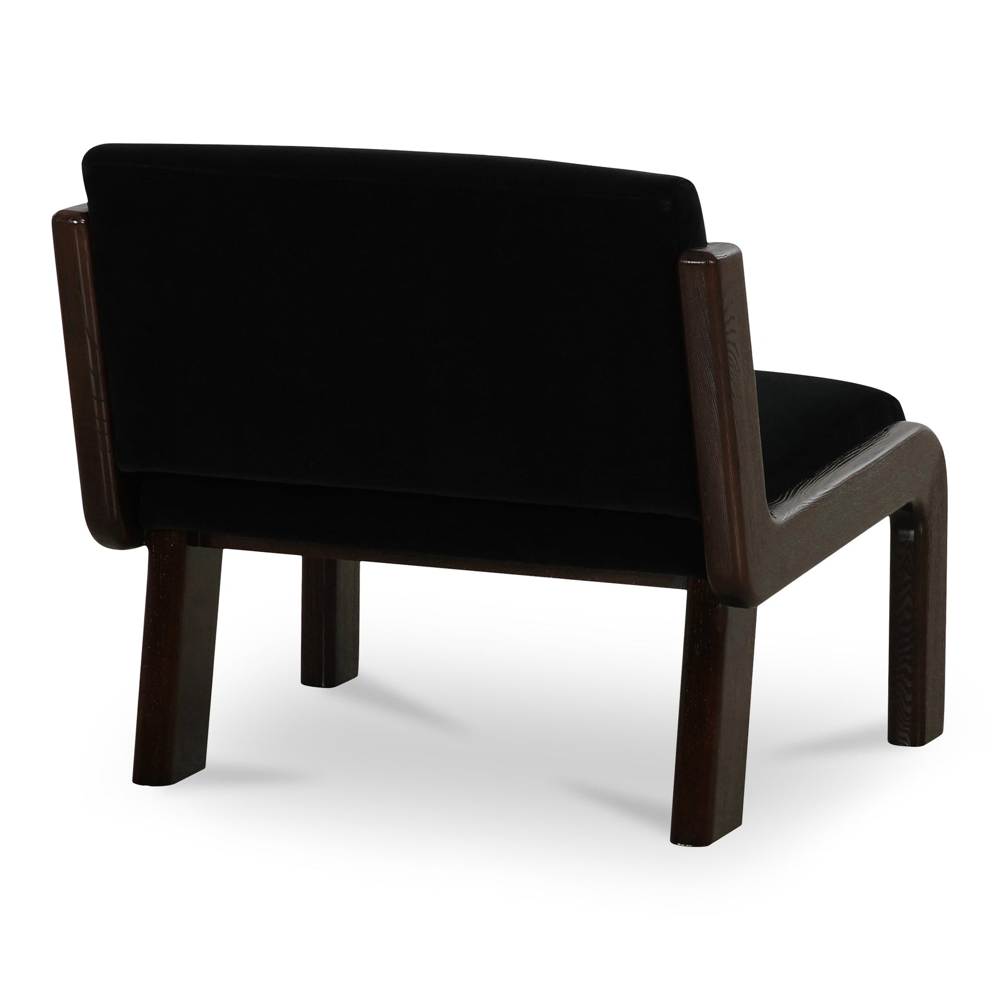 Edie Black Faux Mohair Accent Chair - Ornate Home