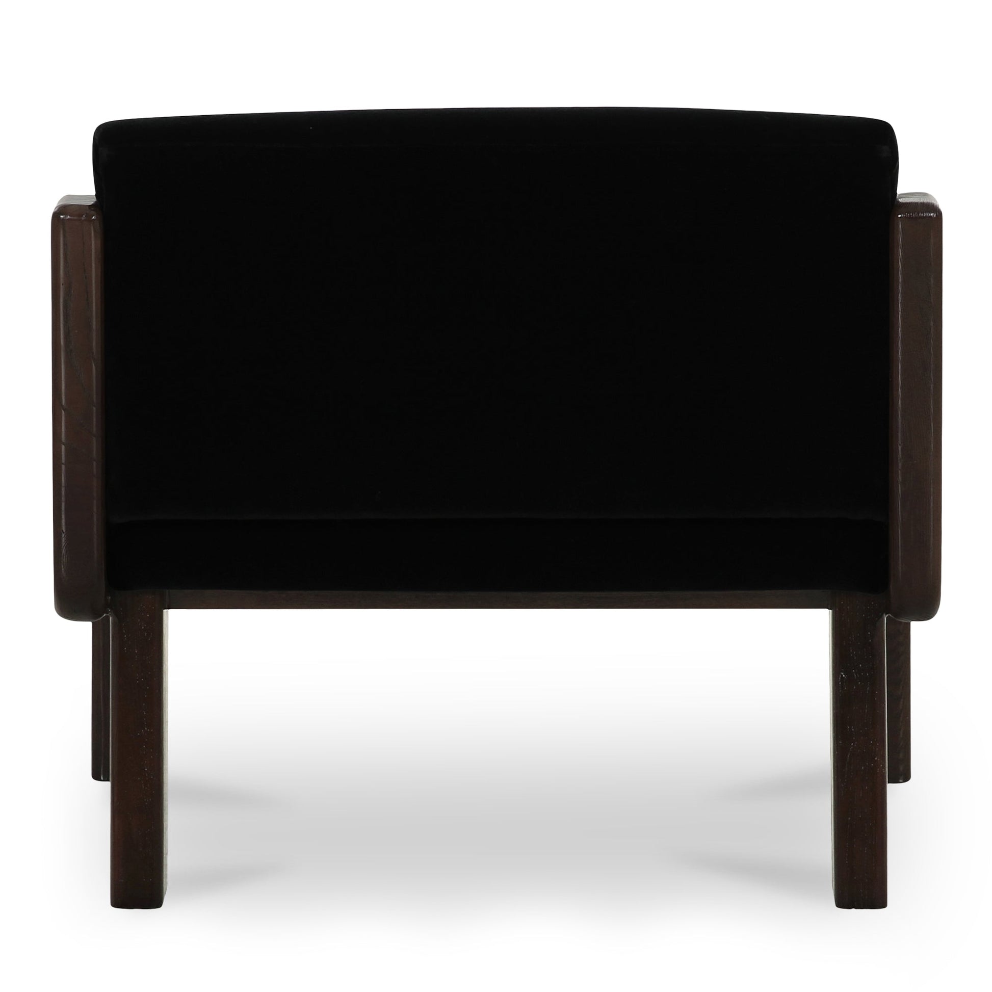 Edie Black Faux Mohair Accent Chair - Ornate Home