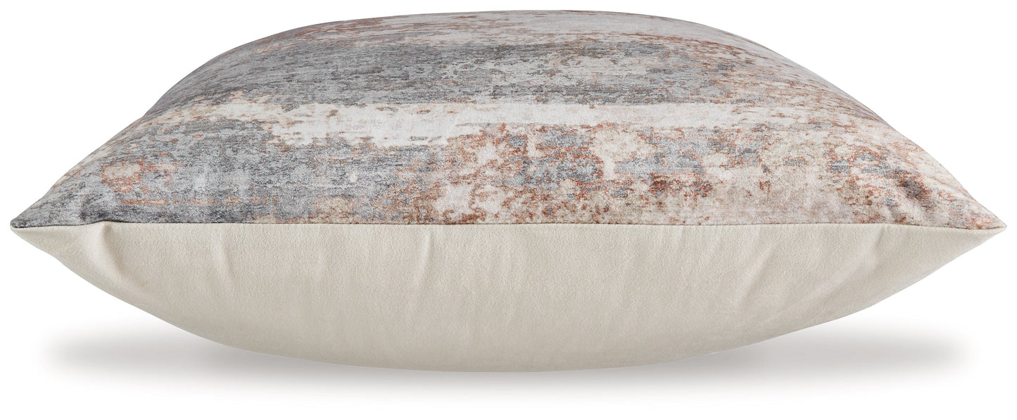Edinfielders Cream/Gray/Rust Pillow- Viva Furn