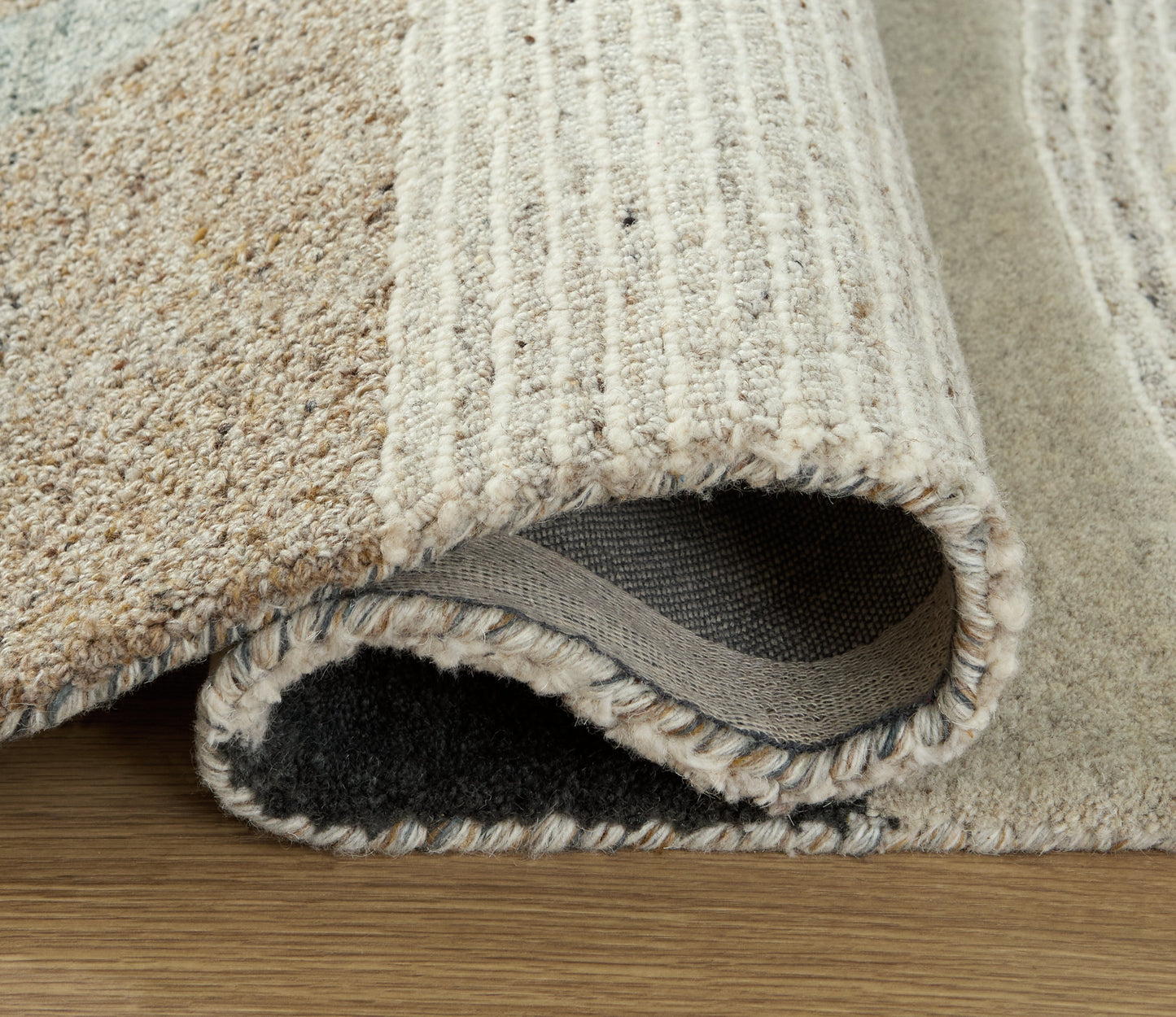 Edrickhill Grayish Teal/Taupe/Cream 5' x 7' Rug- Viva Furn