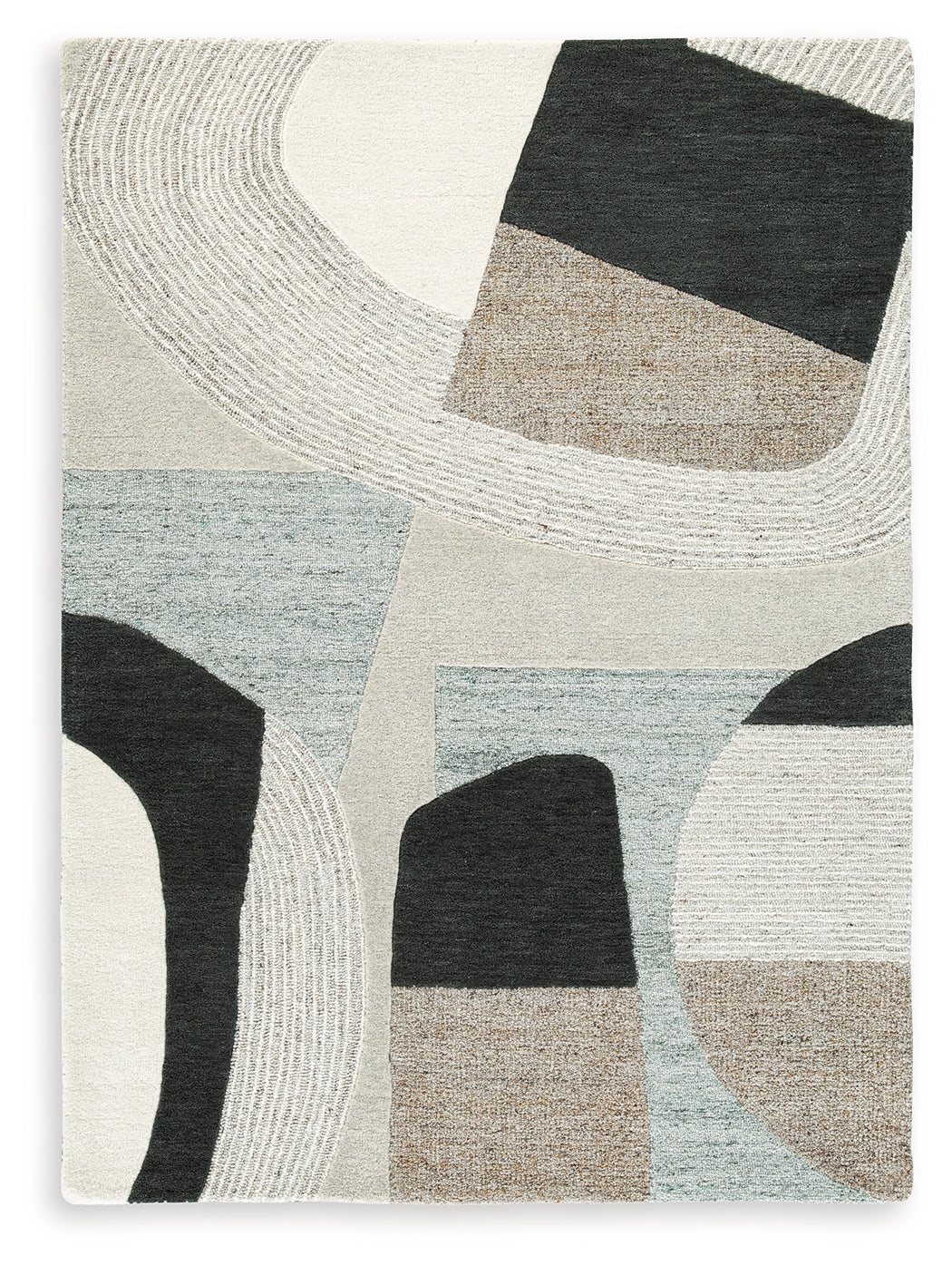 Edrickhill Grayish Teal/Taupe/Cream 5' x 7' Rug- Viva Furn