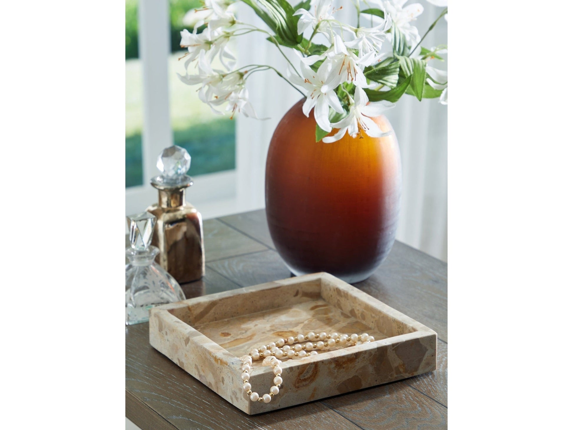 Edurton Light Beige Tray (Set of 2)- Viva Furn