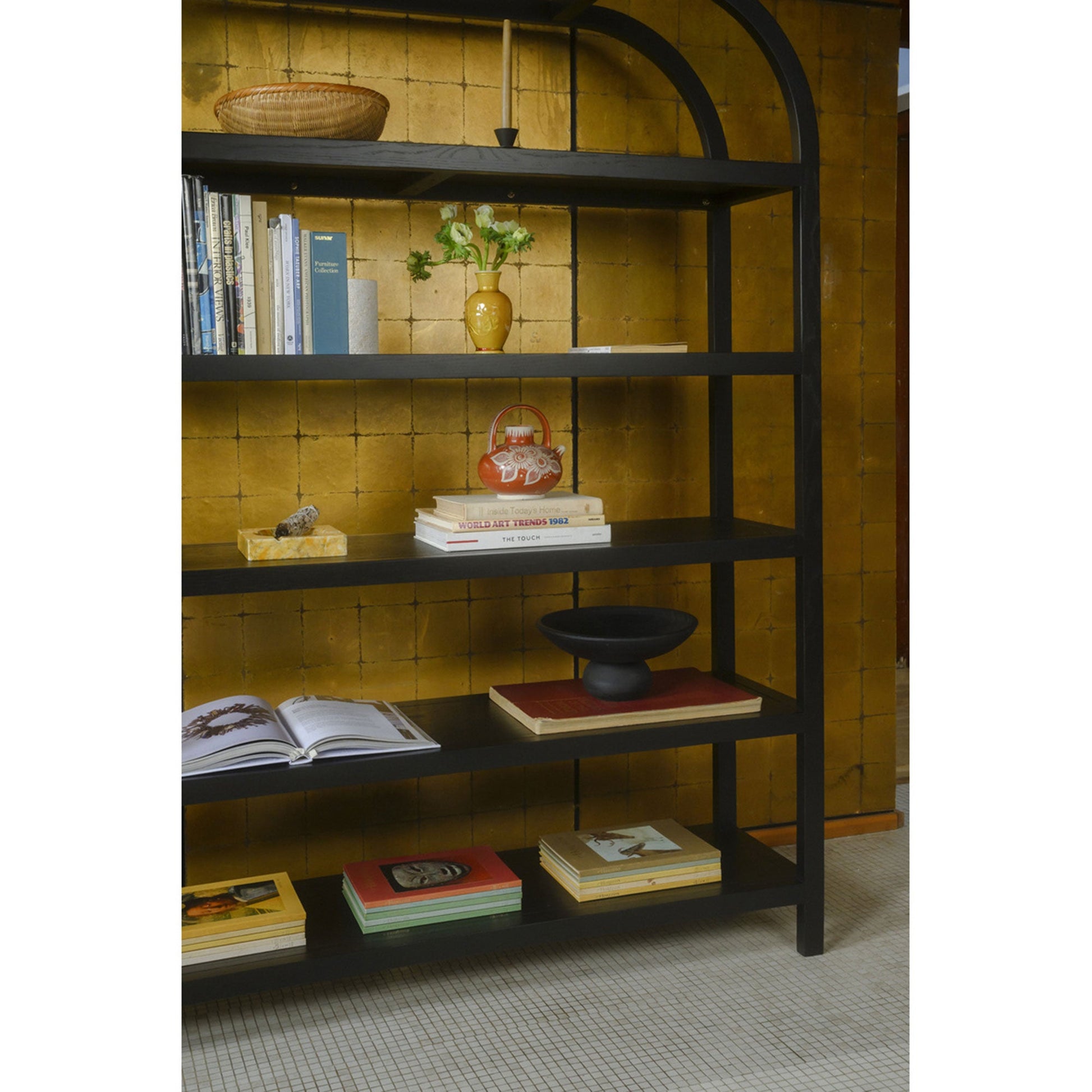 Eero Black Large Bookcase - Ornate Home