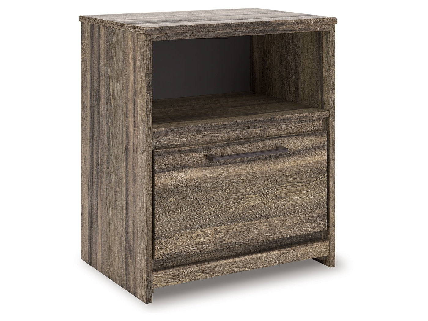 Elbrim Brown One Drawer Night Stand- Viva Furn