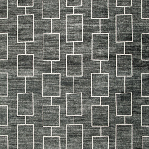 Elderland Black/Gray Washable Large Rug- Viva Furn