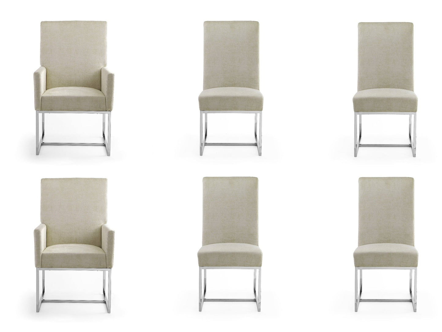 Element 6-Piece Dining Chairs in Champagne - Ornate Home