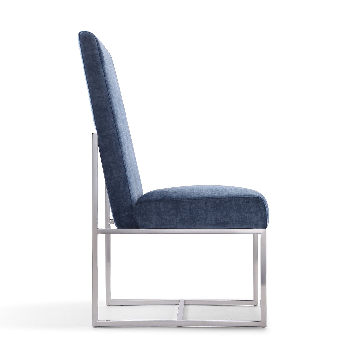 Element Velvet Dining Chair in Blue - Ornate Home