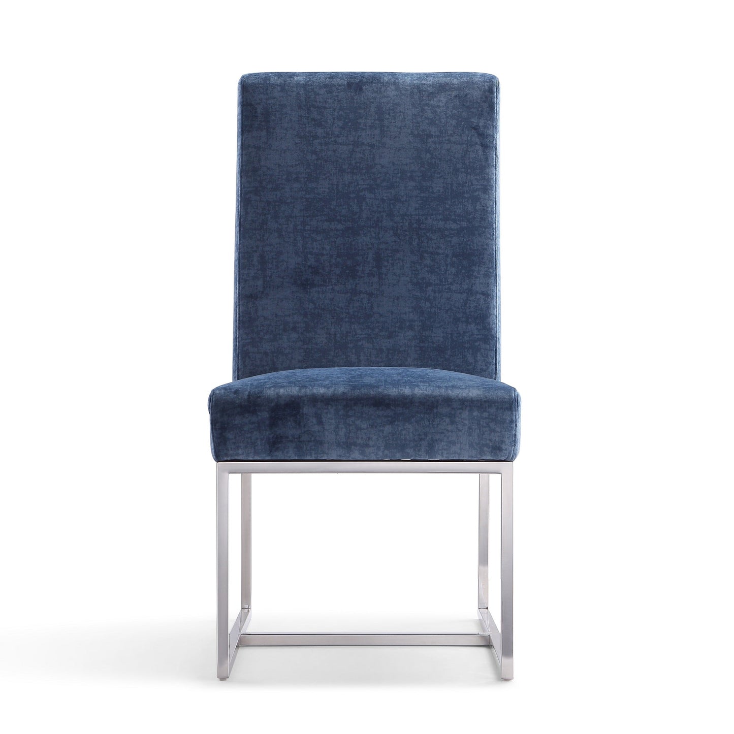 Element Velvet Dining Chair in Blue (set of 2) - Ornate Home