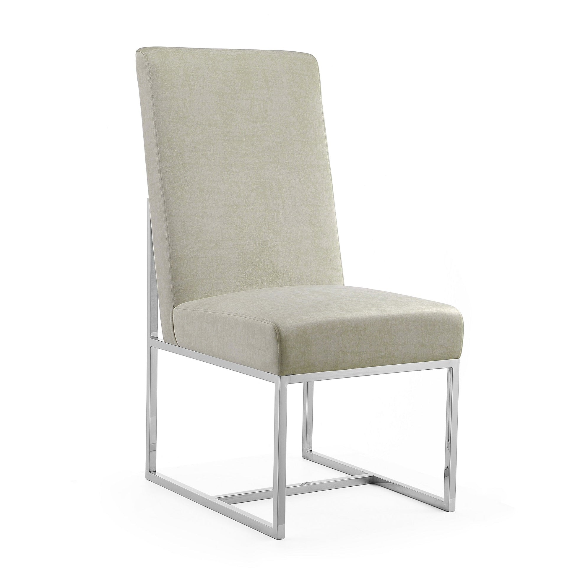 Element Velvet Dining Chair in Champagne (set of 2) - Ornate Home