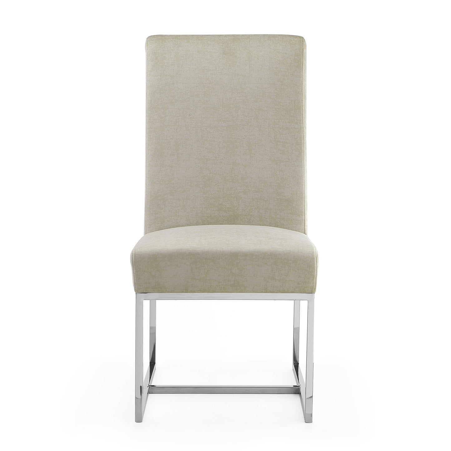 Element Velvet Dining Chair in Champagne (set of 2) - Ornate Home