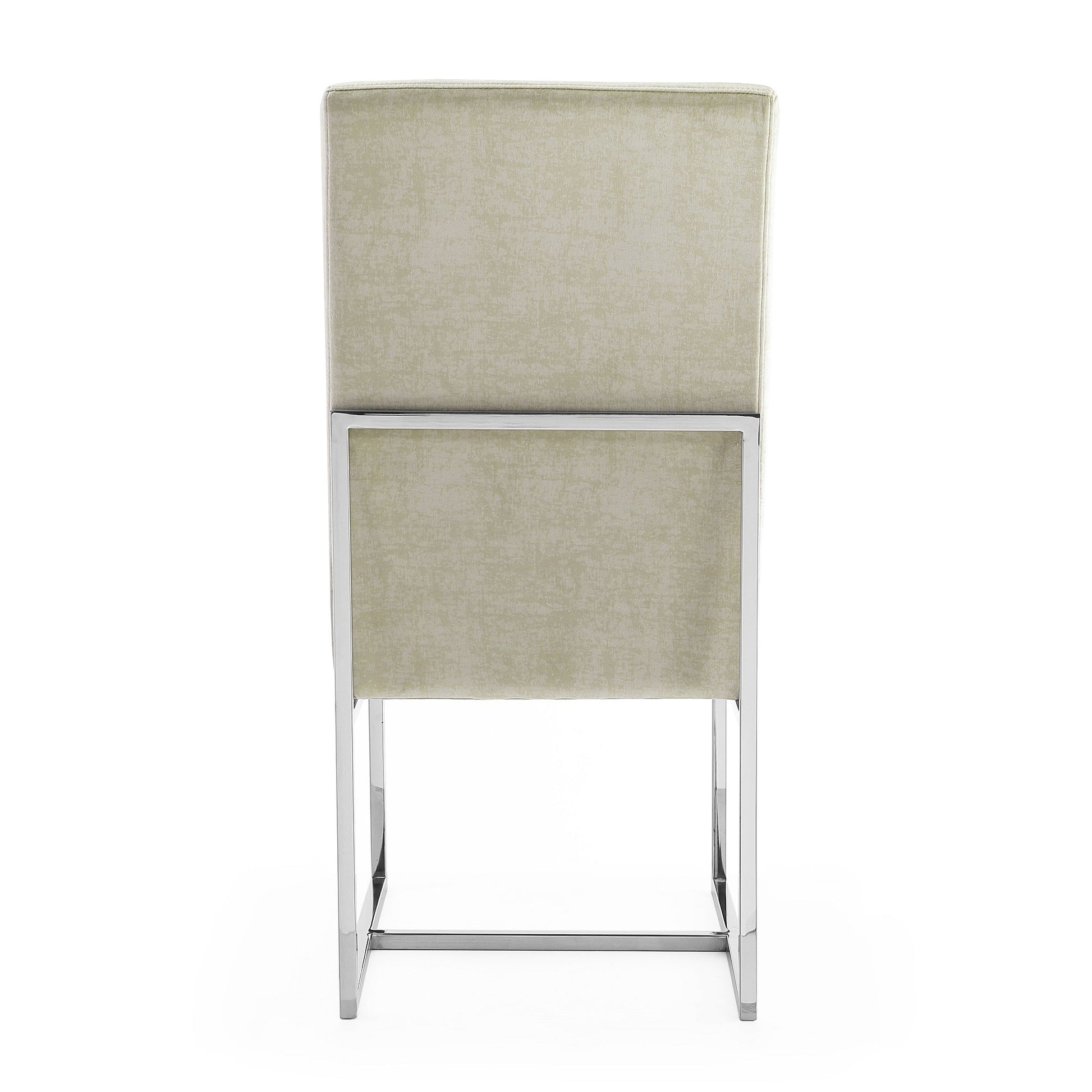Element Velvet Dining Chair in Champagne (set of 2) - Ornate Home