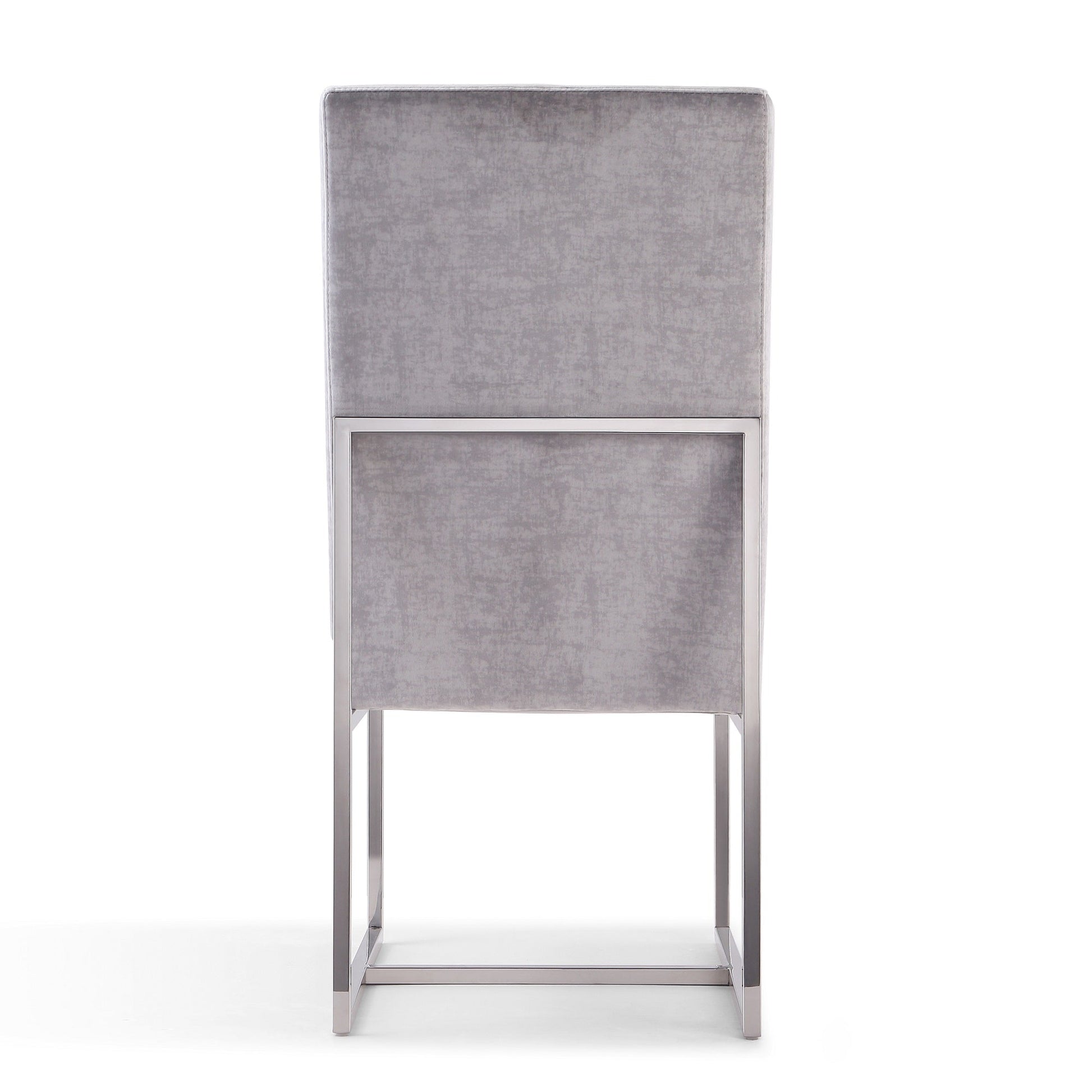 Element Velvet Dining Chair in Grey - Ornate Home