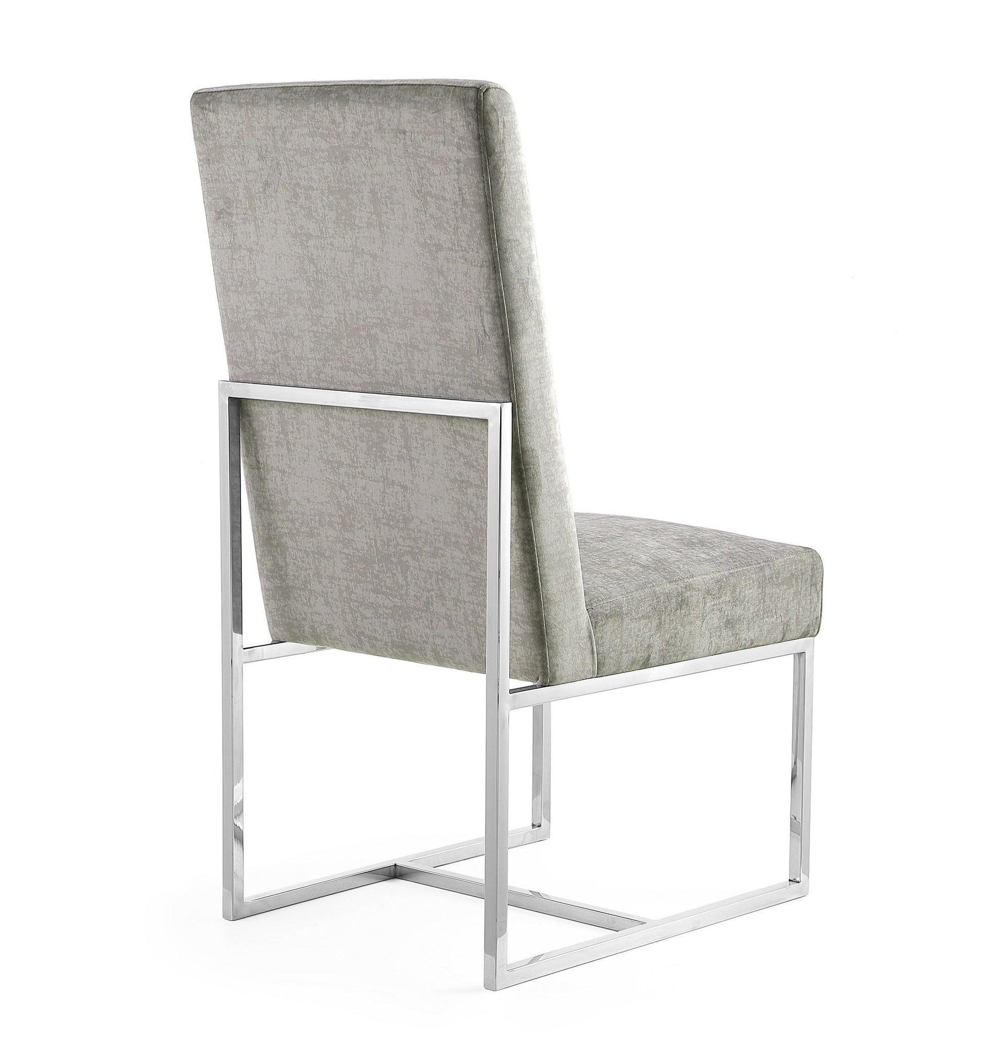 Element Velvet Dining Chair in Steel - Ornate Home