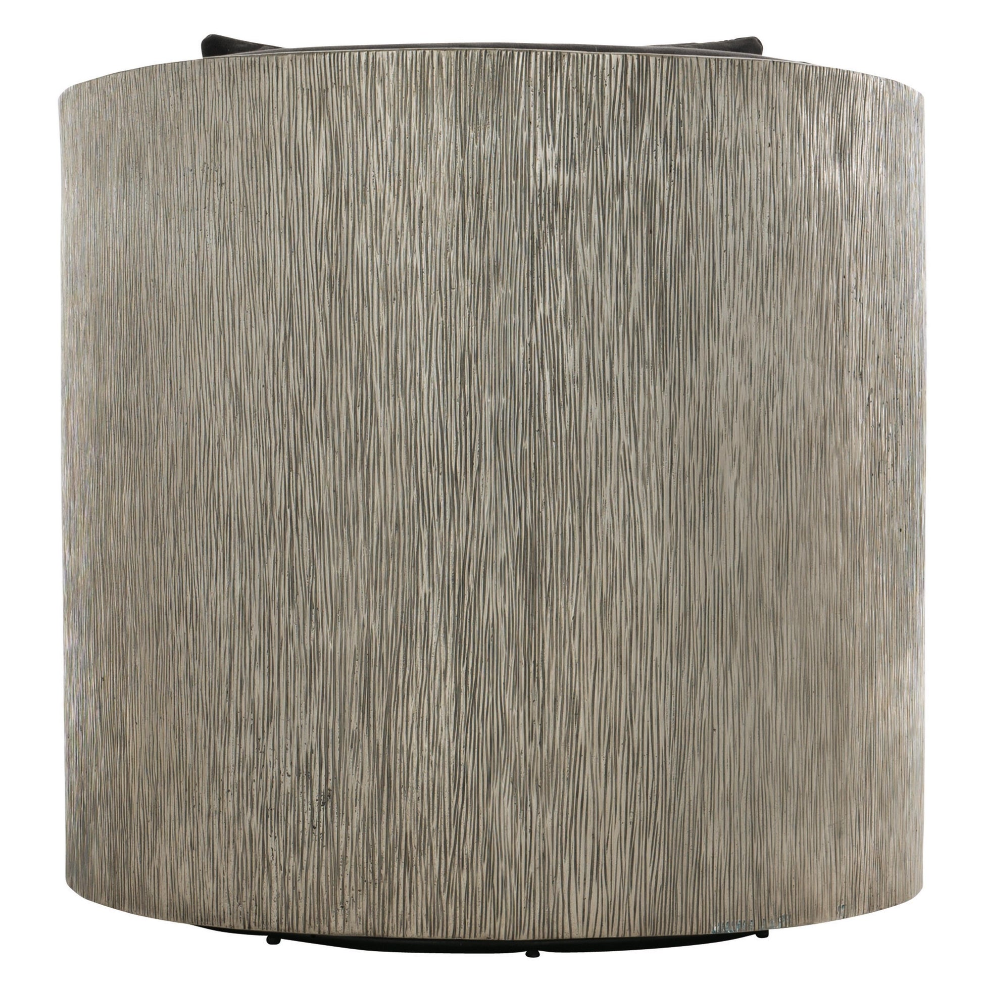 Eliot Burnished Aluminum/Grey Fabric Swivel Chair - Ornate Home