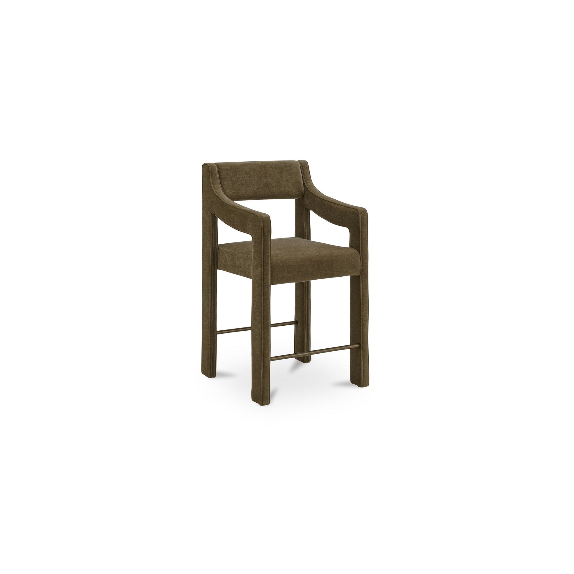 Elise Cedar Green Counter Stool - Ornate Home
