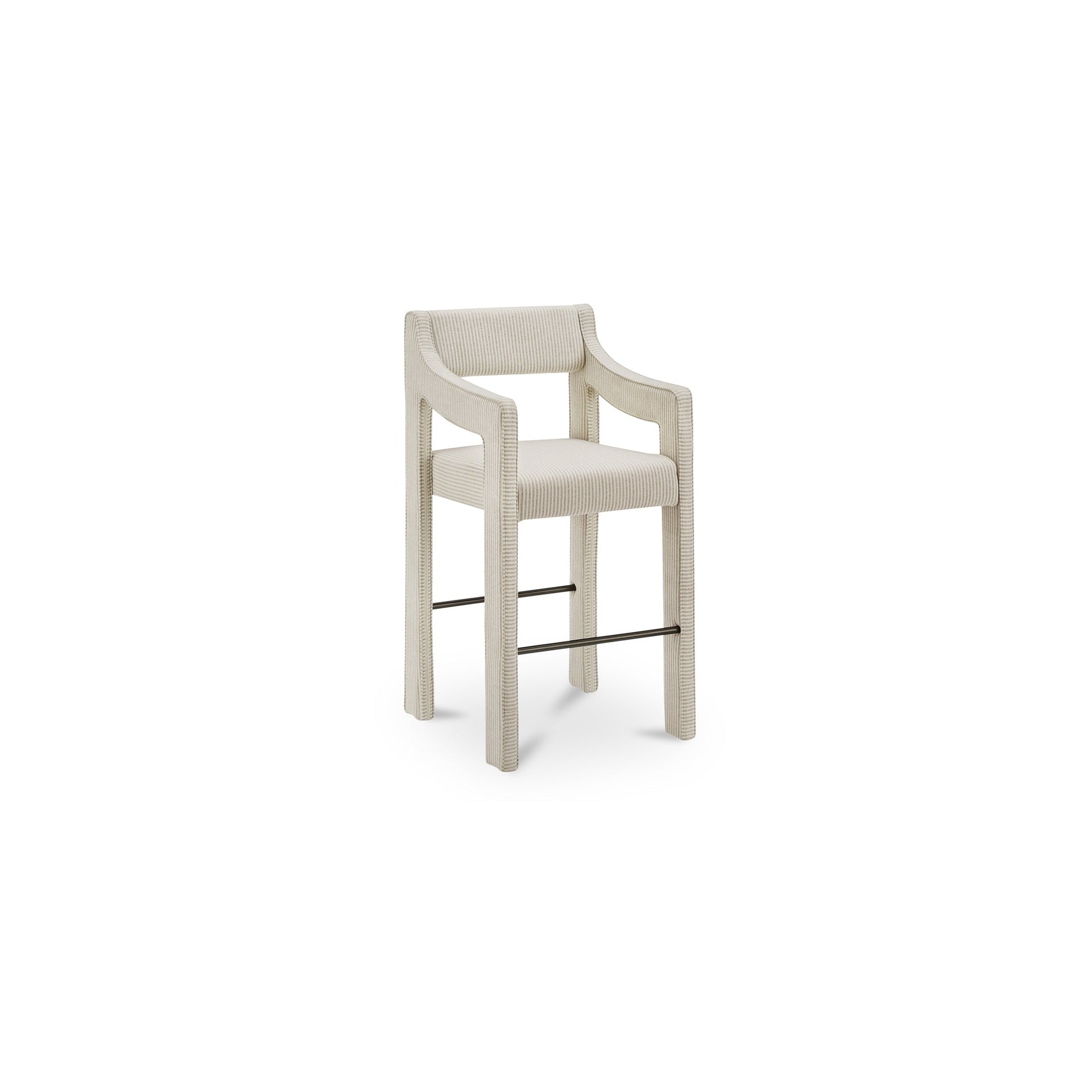 Elise Stripe Counter Stool - Ornate Home