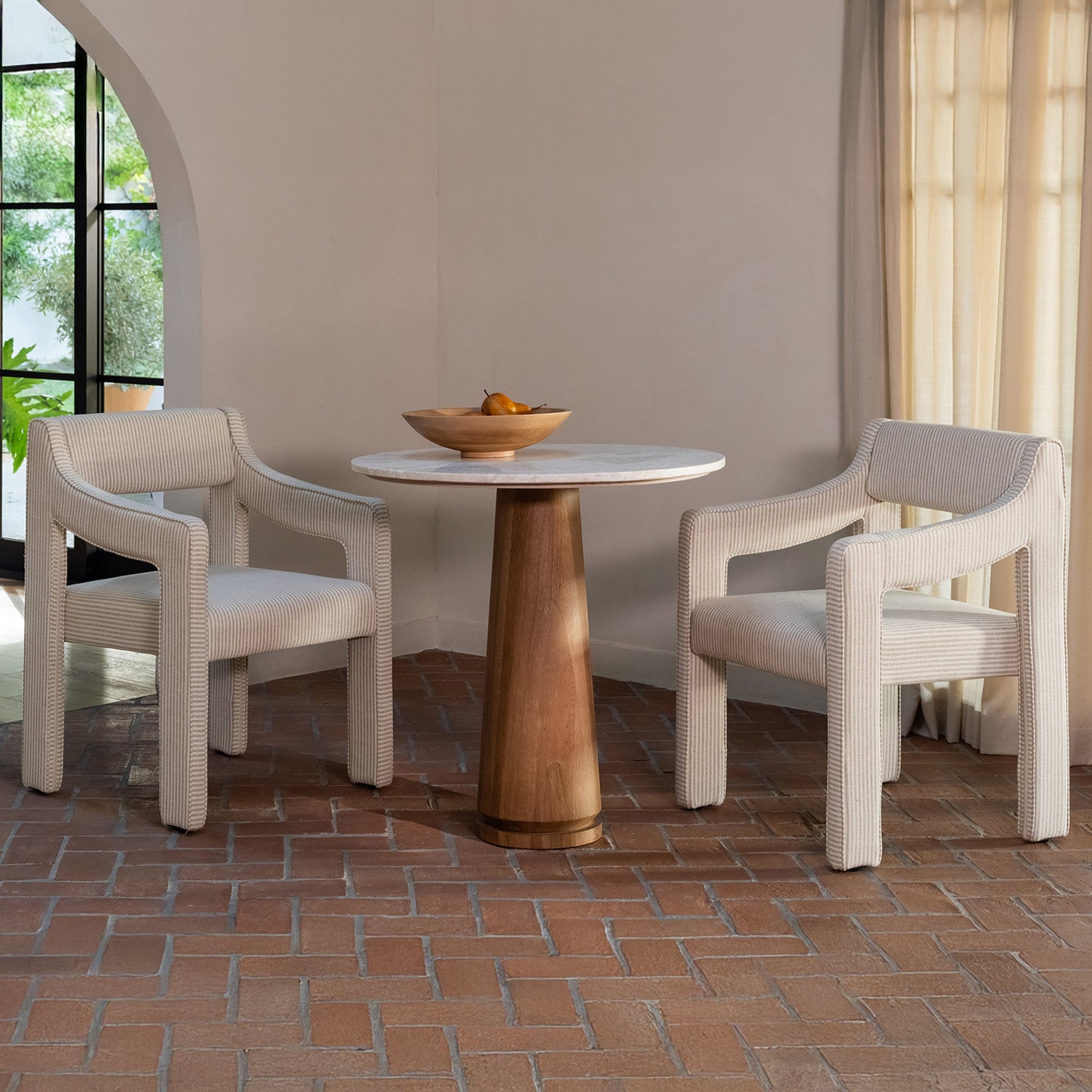 Elise Stripe Dining Chair - Ornate Home