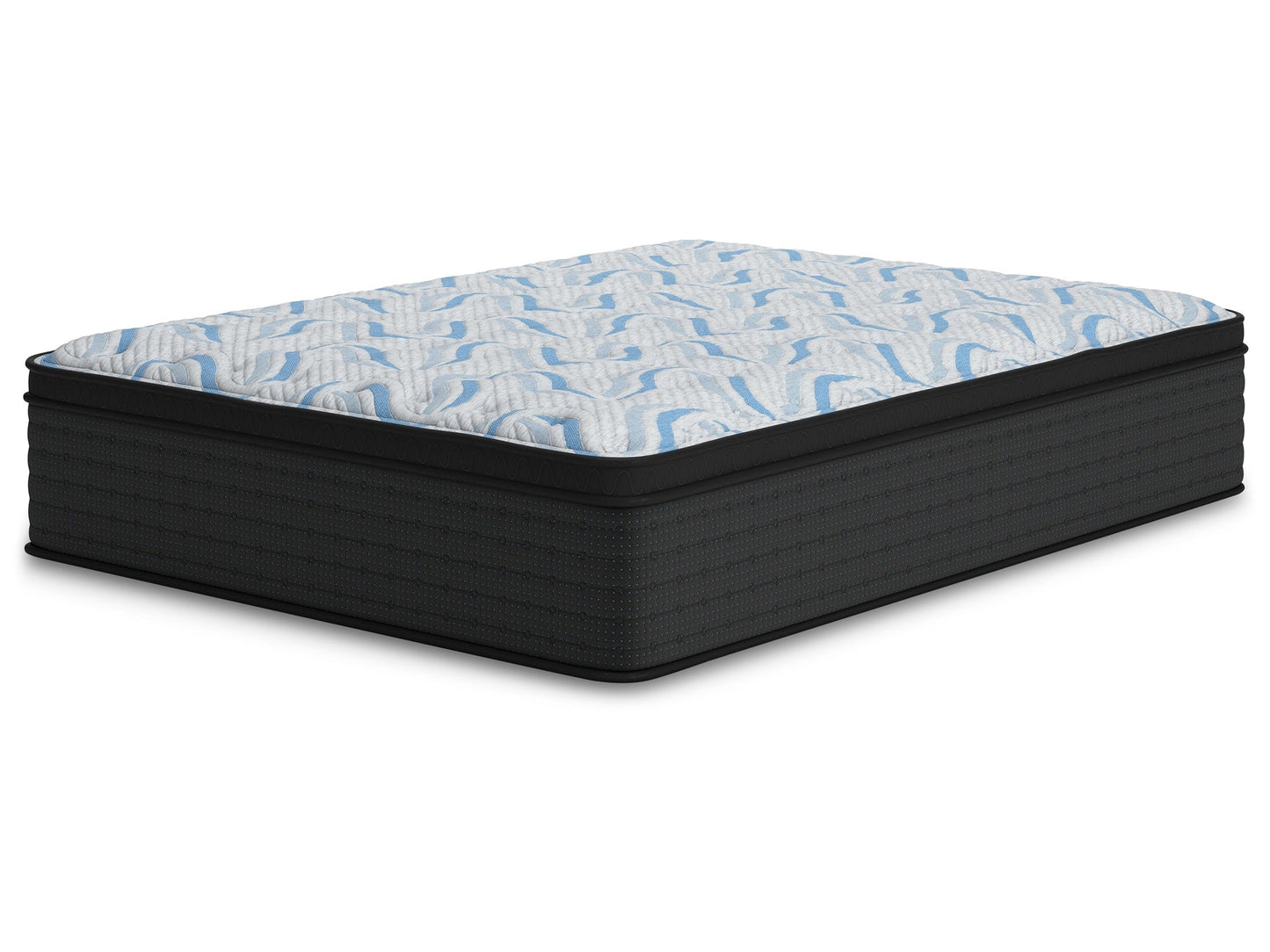 Elite Springs Plush Gray/Blue Queen Mattress- Viva Furn