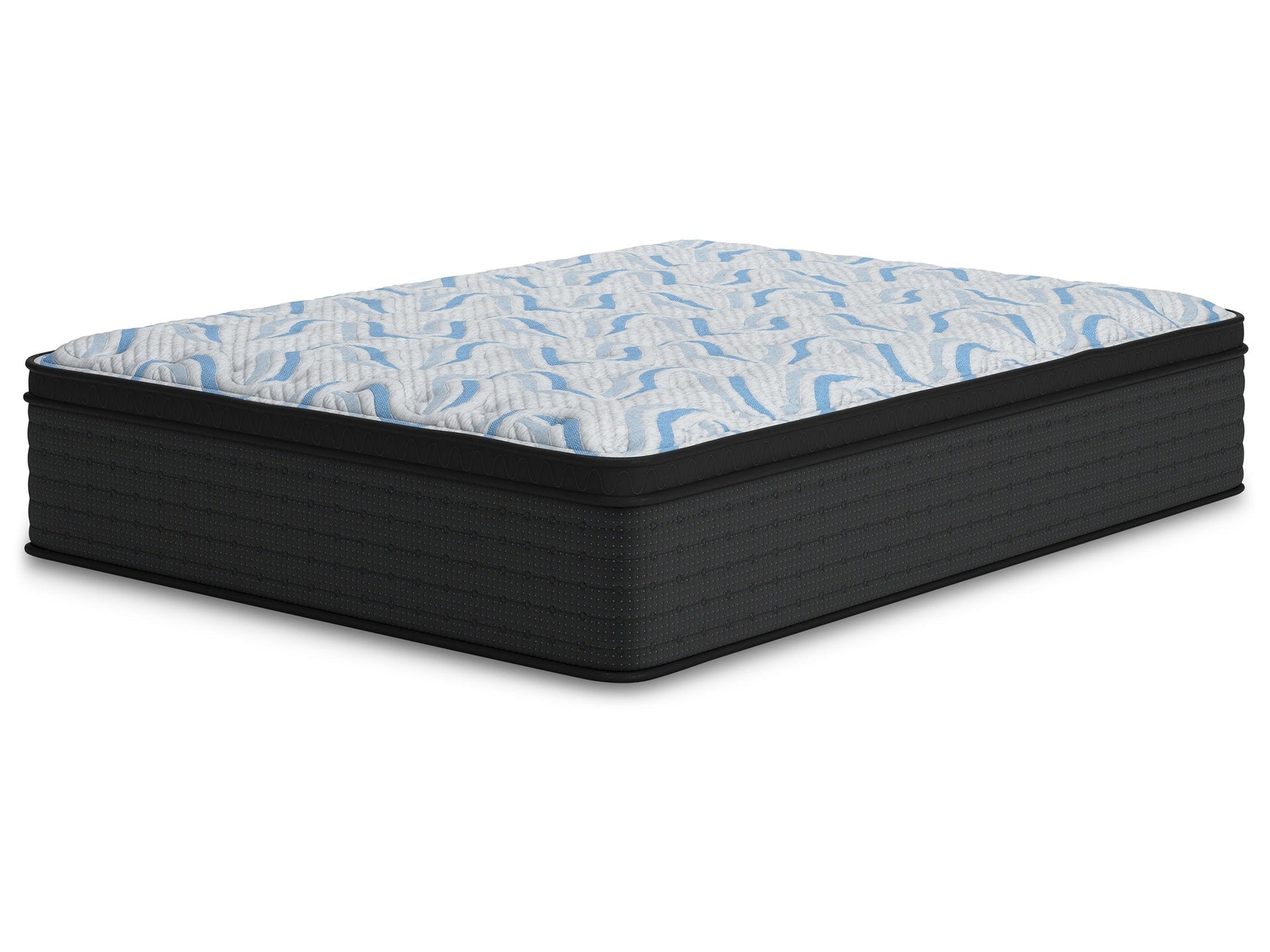 Elite Springs Plush Gray/Blue Queen Mattress- Viva Furn