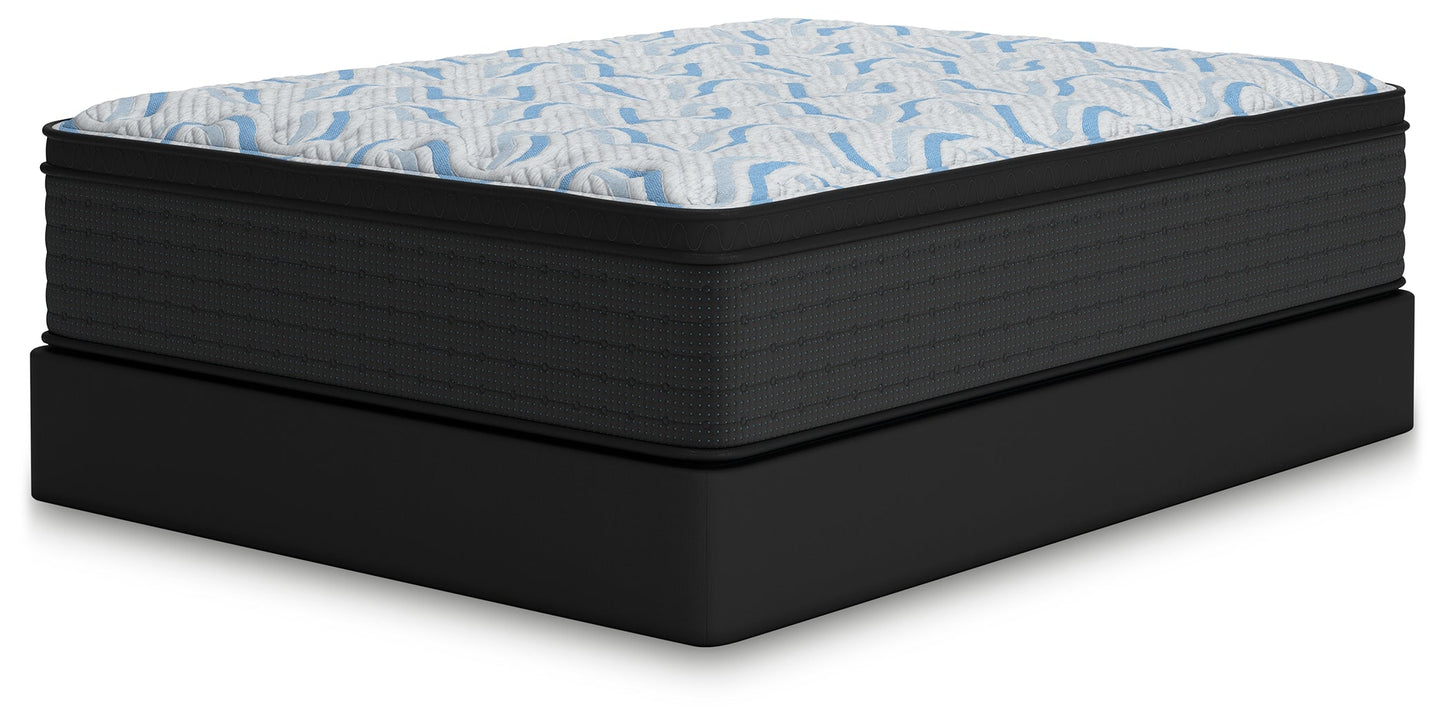Elite Springs Plush Gray/Blue Queen Mattress- Viva Furn