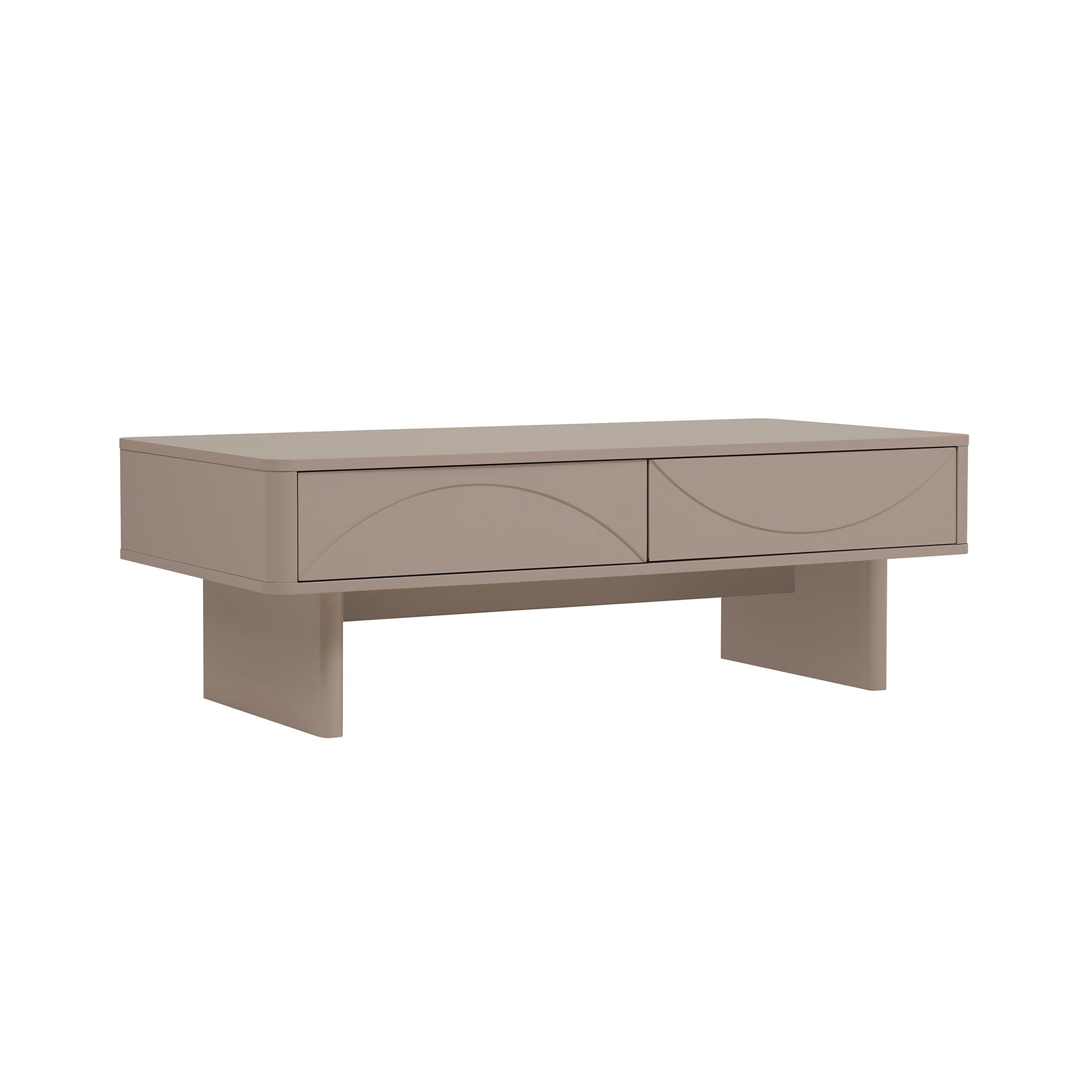 Ella 47.2" Coffee Table in Mocha - Ornate Home