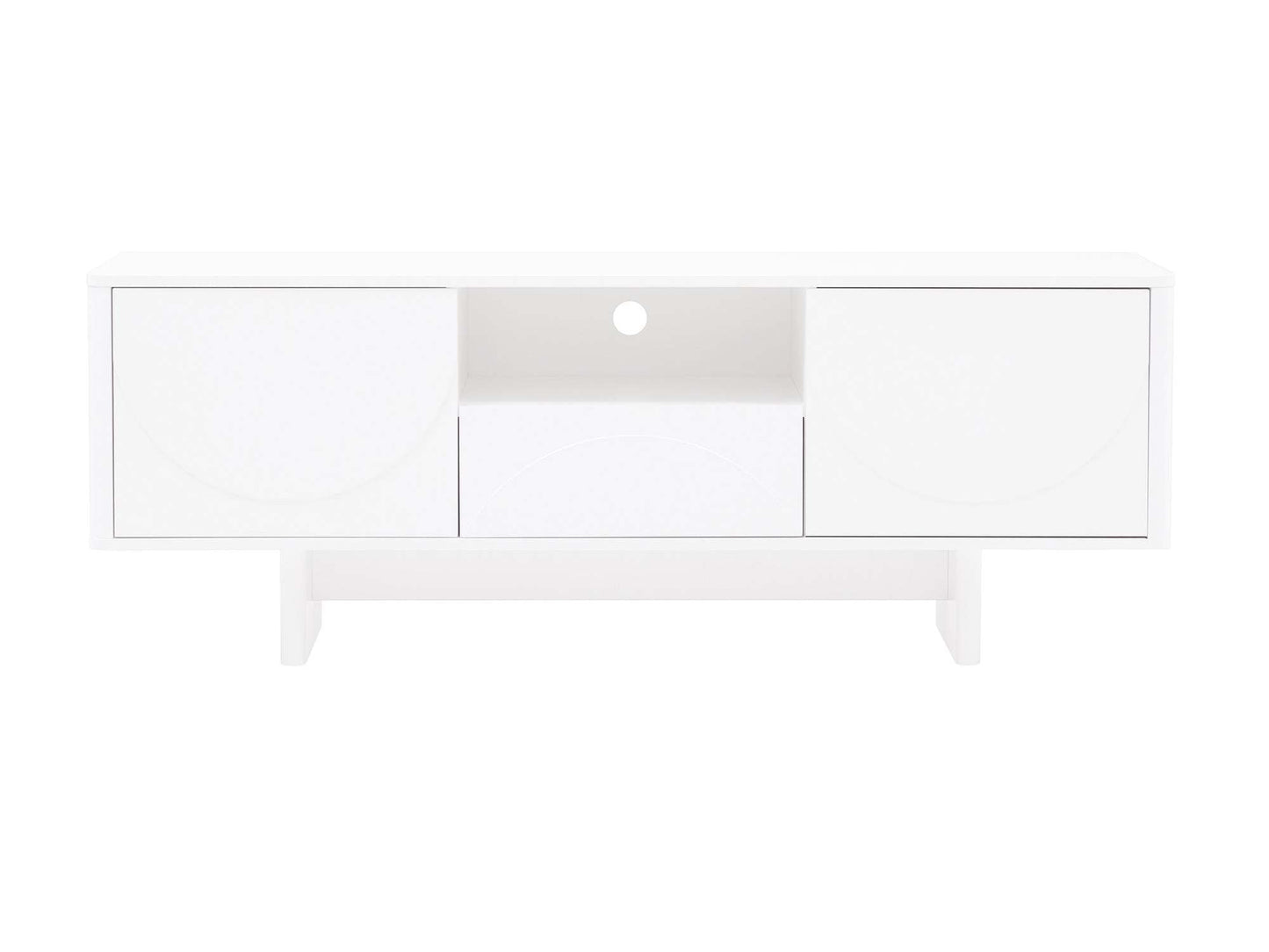 Ella 59" TV Stand in White - Ornate Home