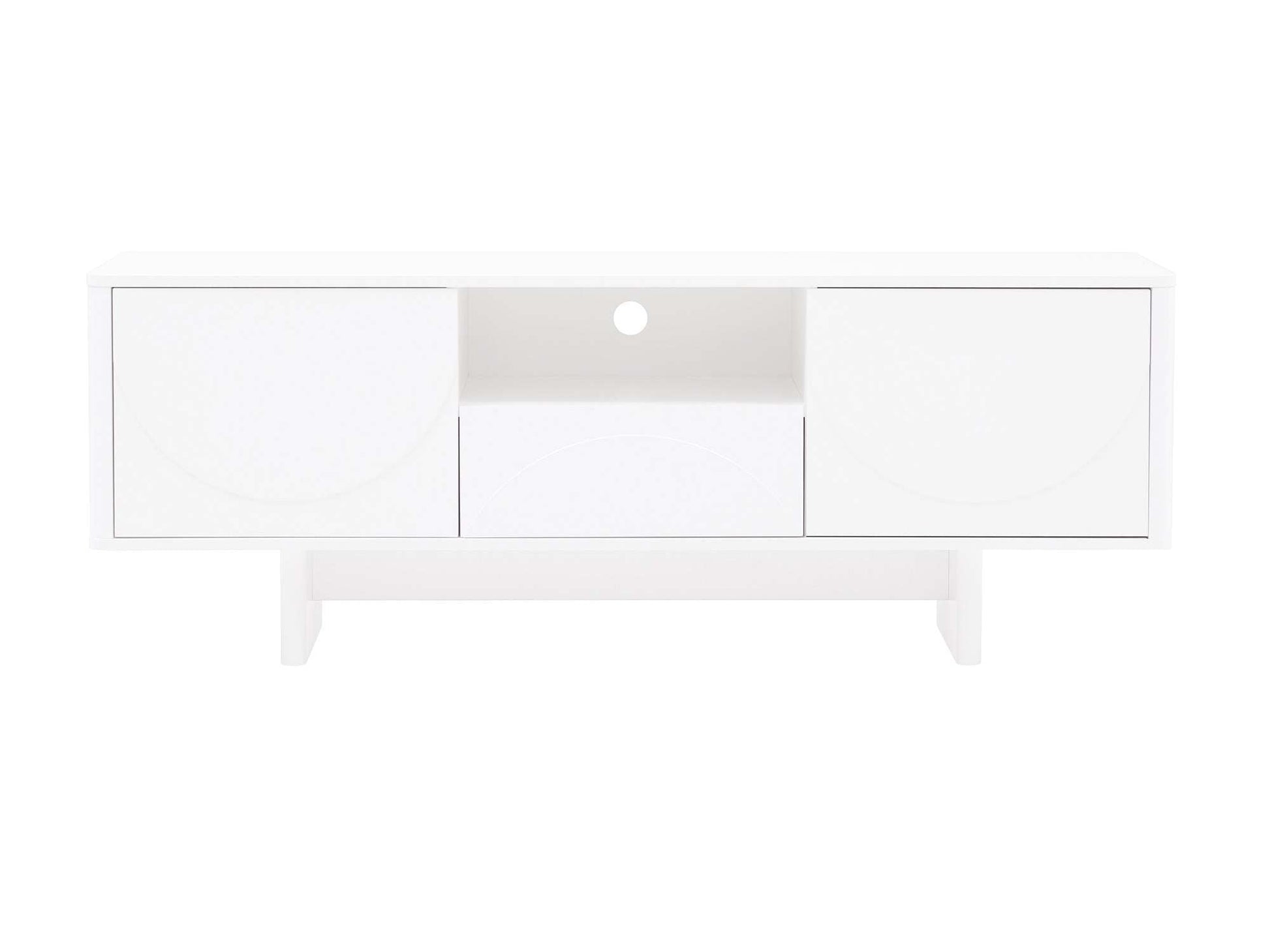 Ella 59" TV Stand in White - Ornate Home