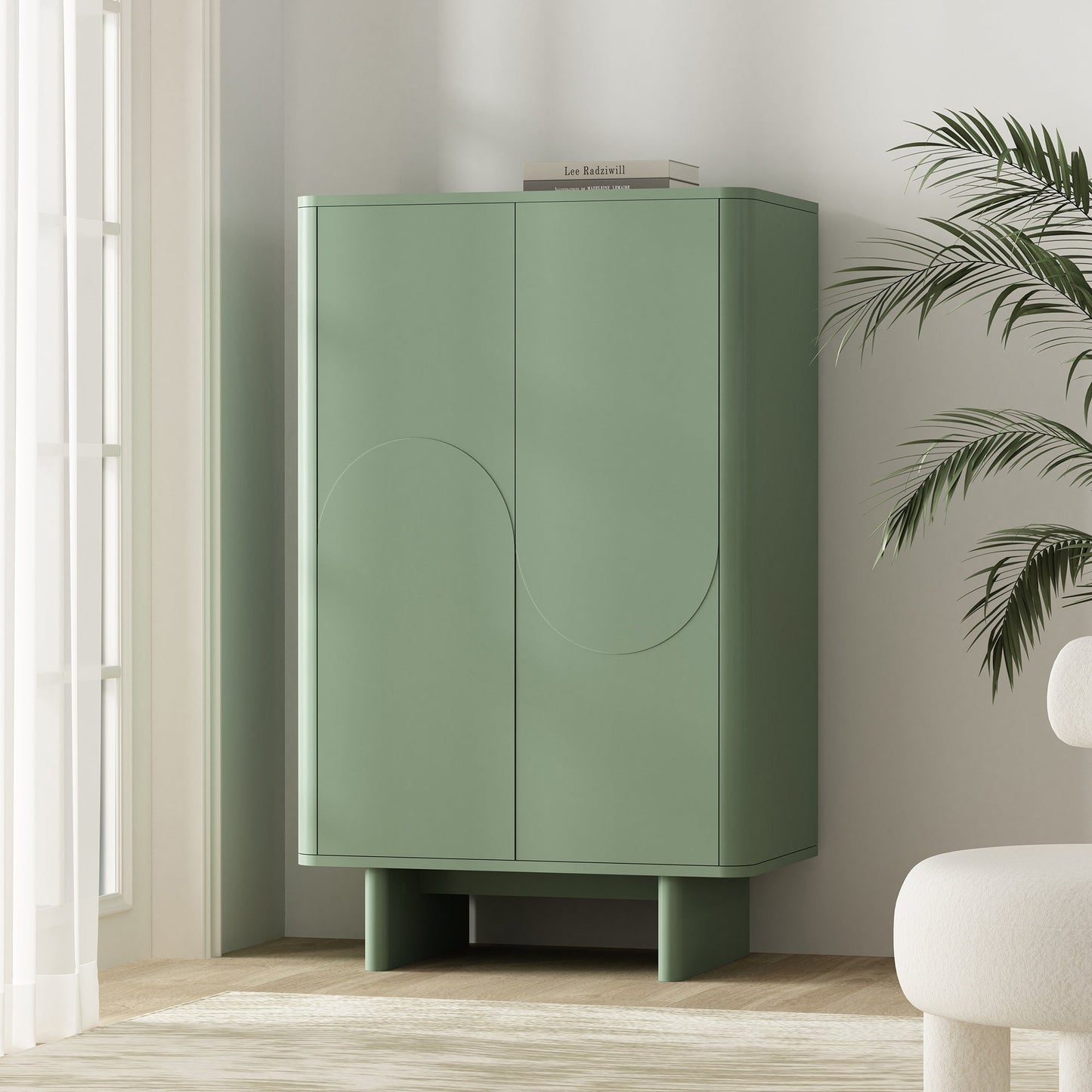 Ella Accent Cabinet in Sage Green - Ornate Home