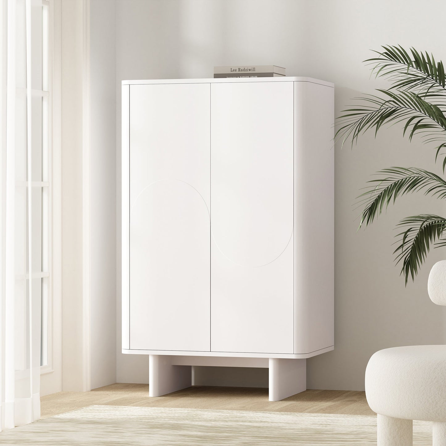 Ella Accent Cabinet in White - Ornate Home