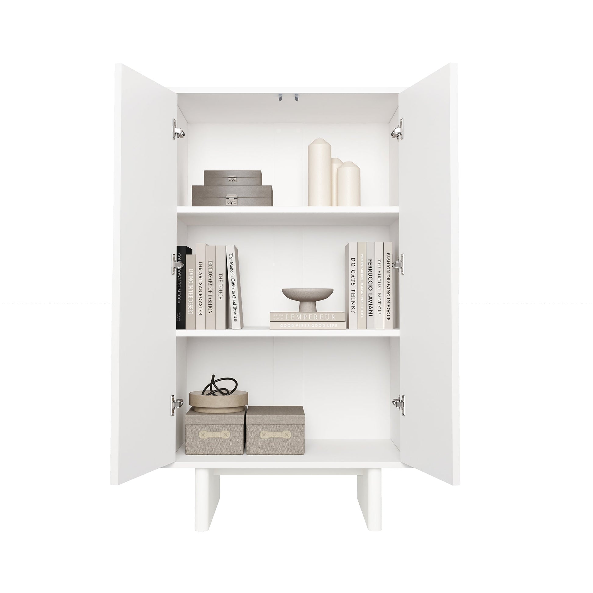 Ella Accent Cabinet in White - Ornate Home