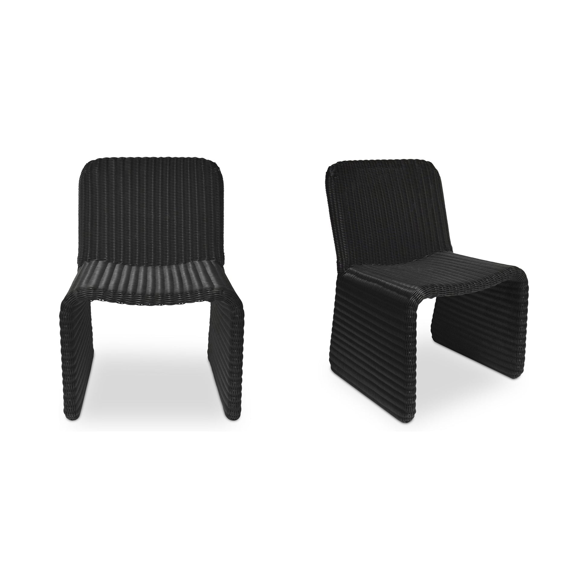 Ella Charcoal Outdoor Dining Chair (Set of 2) - Ornate Home