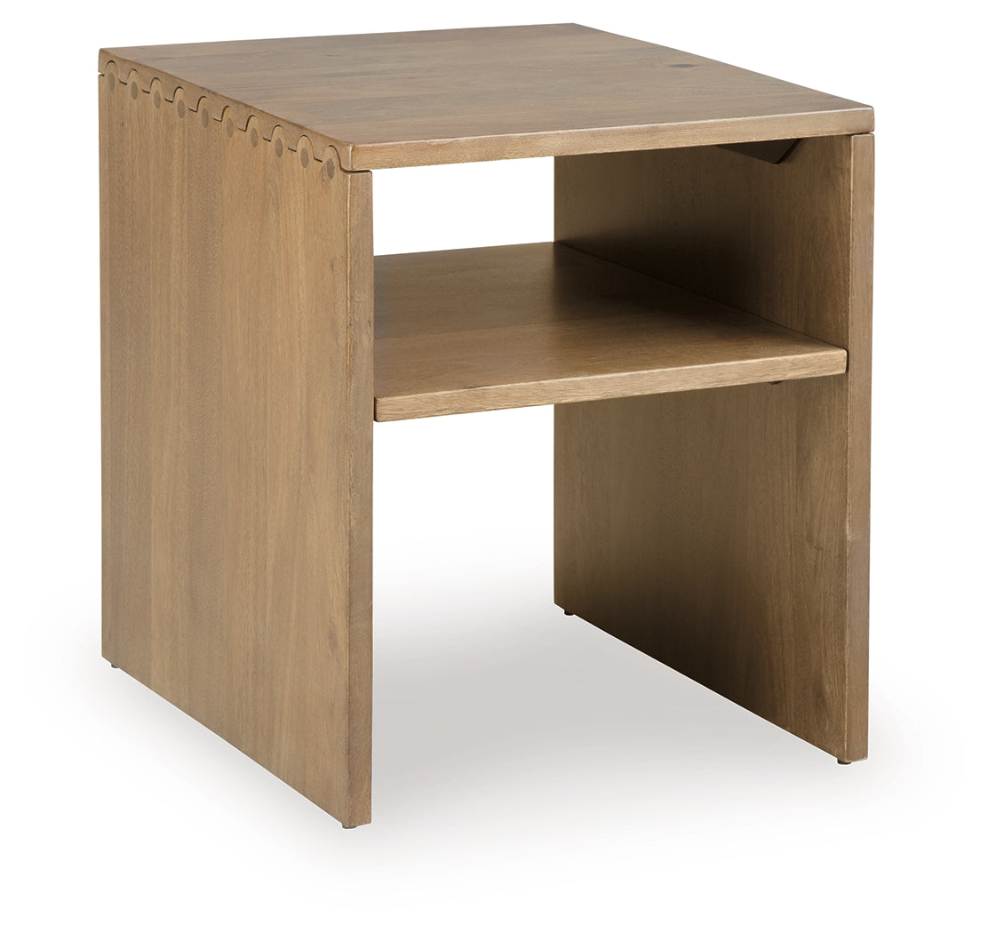 Ella Grove Rich Brown End Table- Viva Furn