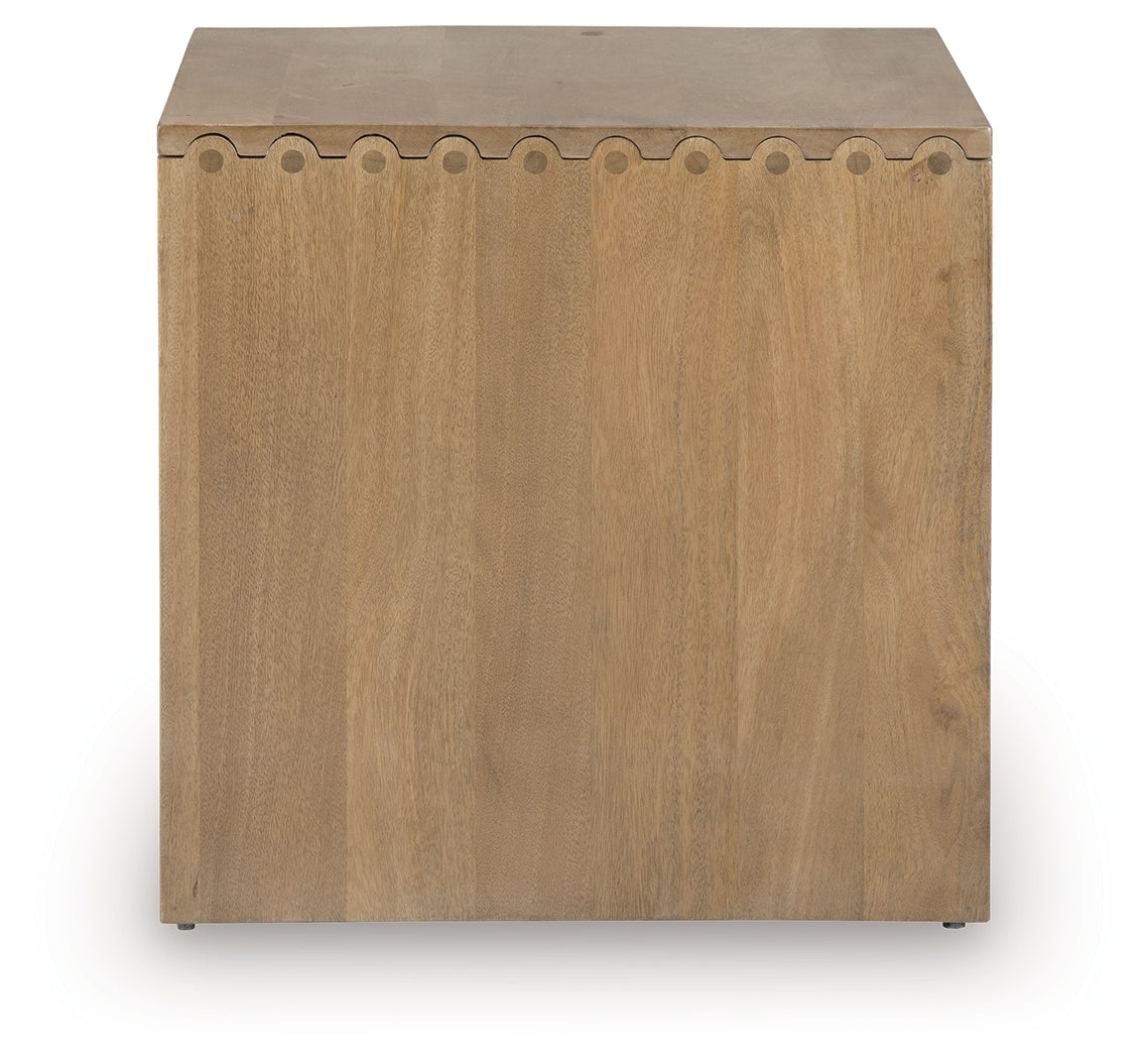 Ella Grove Rich Brown End Table- Viva Furn