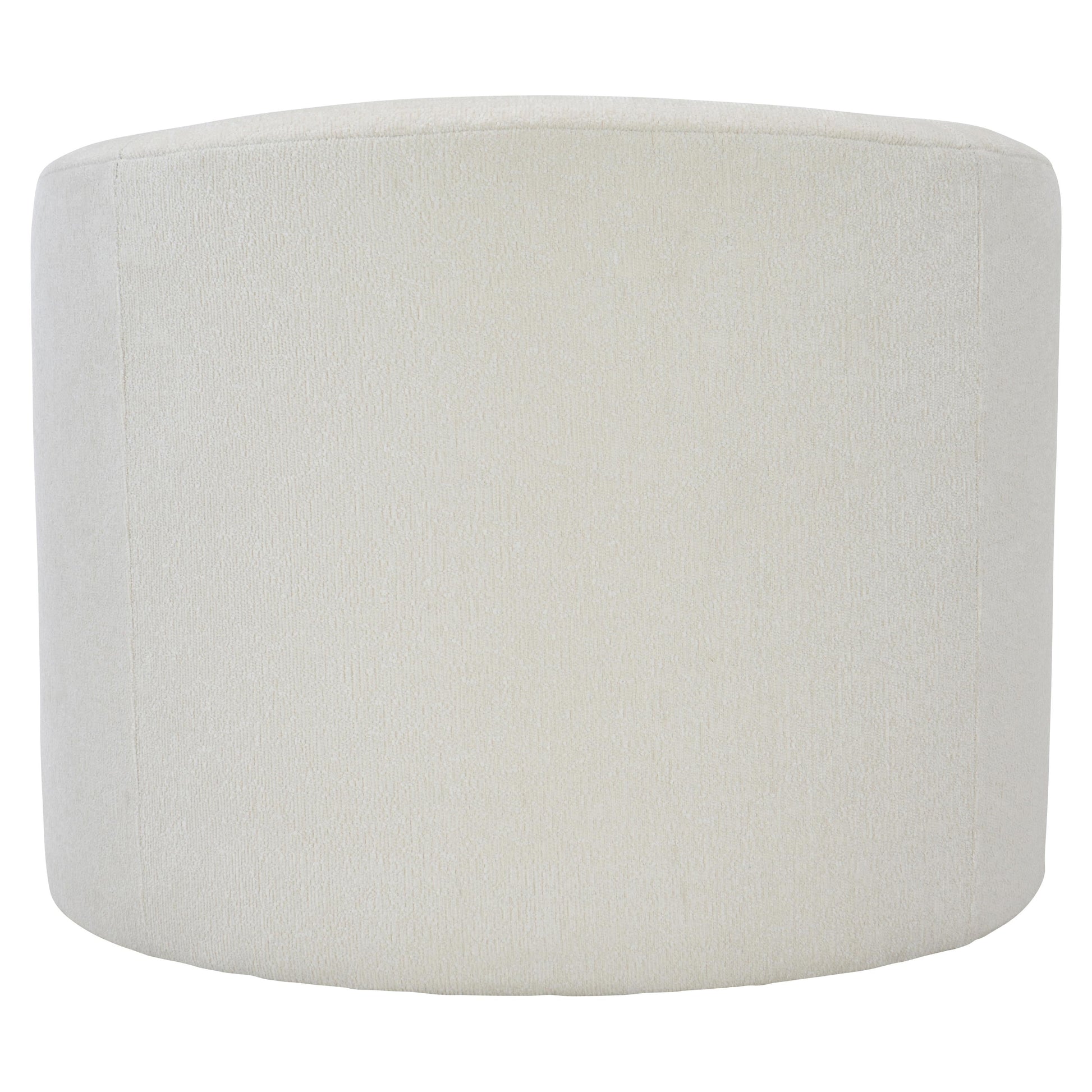 Elle White/Cream Fabric Swivel Chair - Ornate Home
