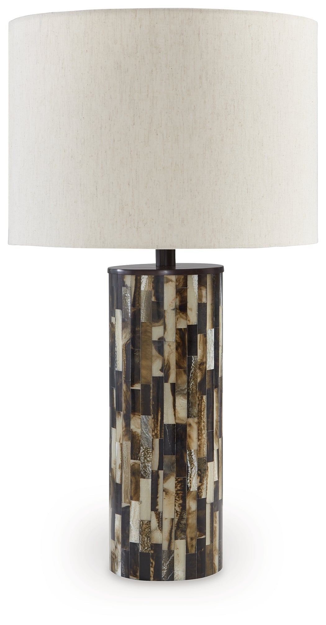 Ellford Black/Brown/Cream Table Lamp (Set of 2)- Viva Furn