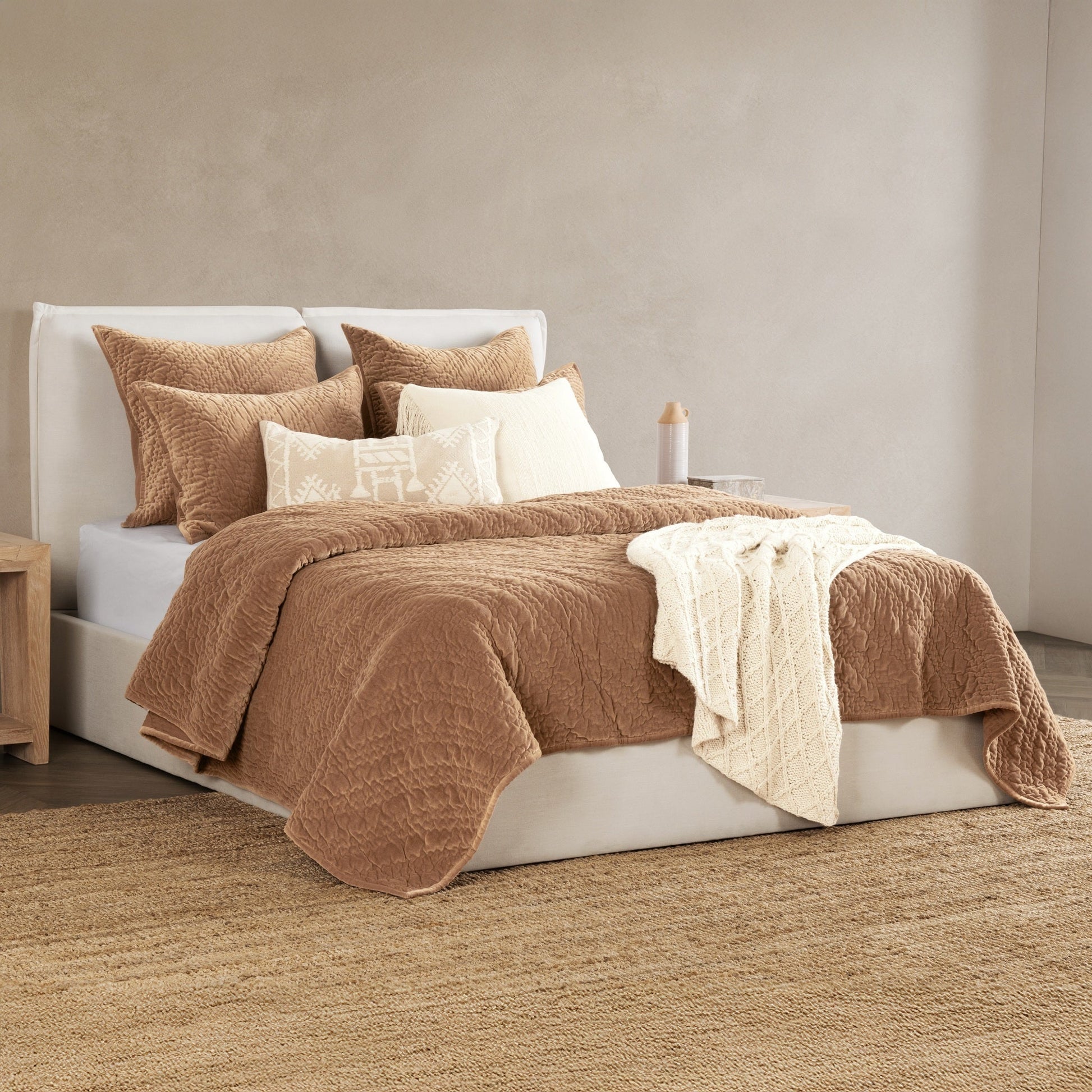 Elms Hazel Velvet Quilt Collection - Ornate Home