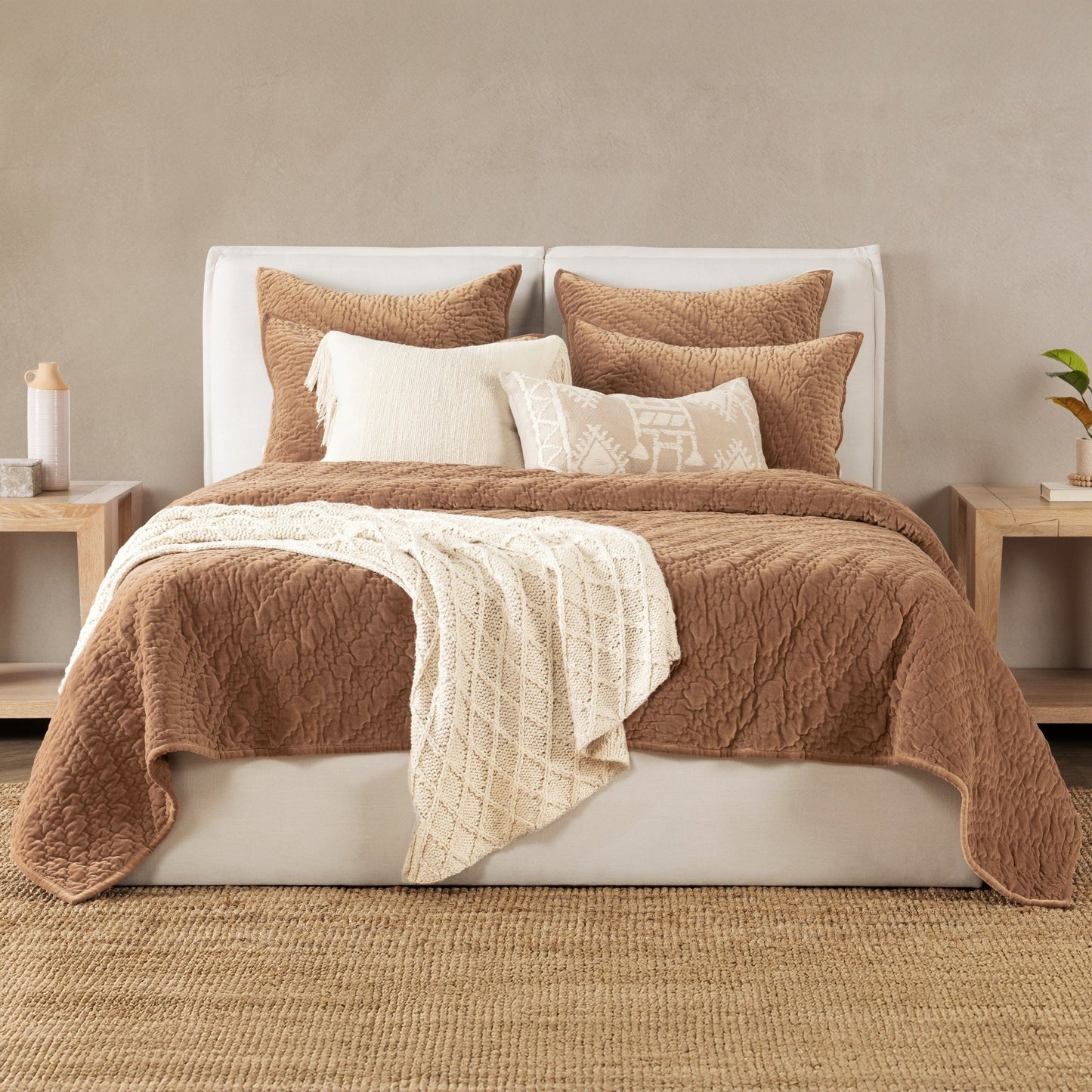 Elms Hazel Velvet Quilt Collection - Ornate Home
