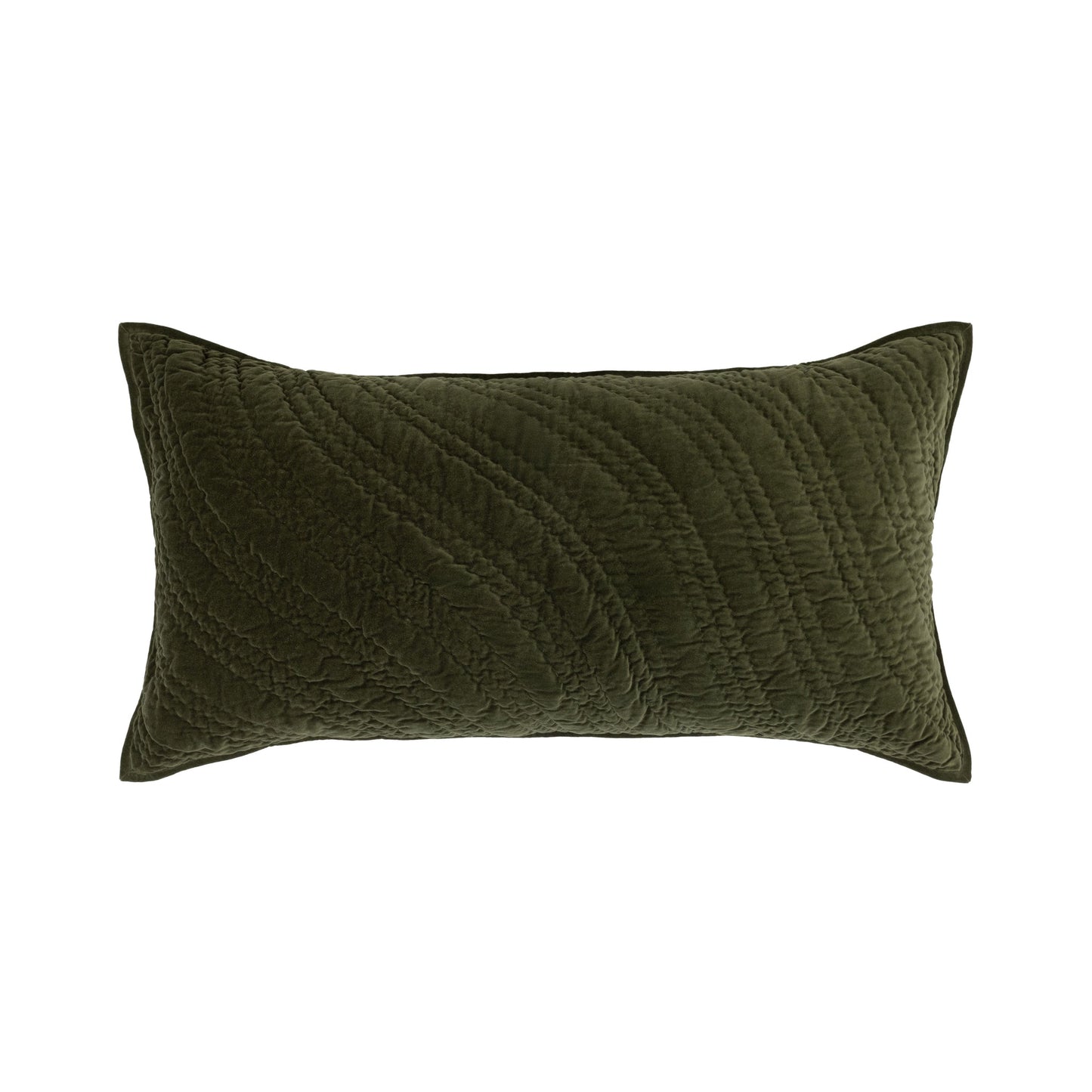 Elms Loden Green Velvet Quilt Collection - Ornate Home