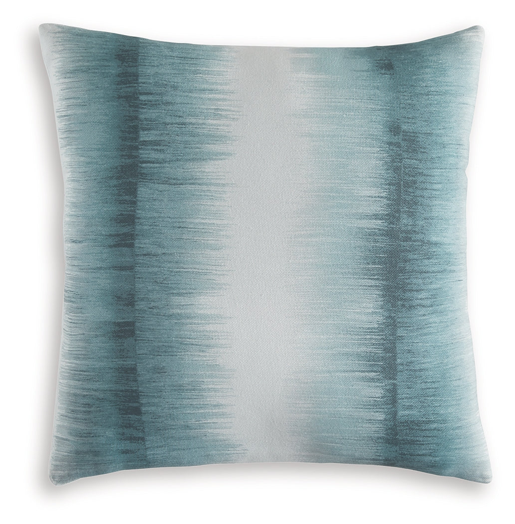 Elonwich Teal/White Pillow- Viva Furn
