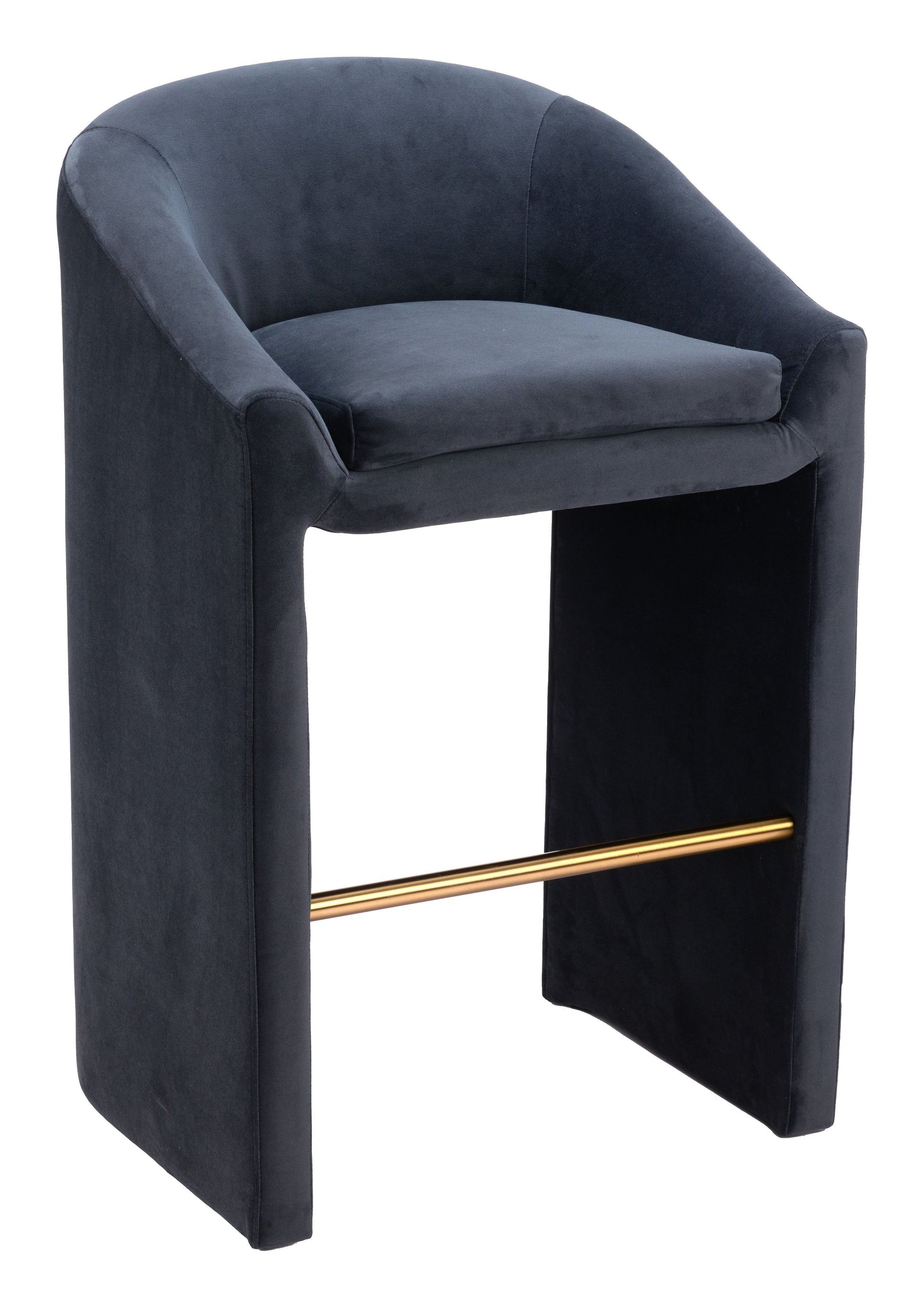 Emas Midnight Gray Barstool - Ornate Home