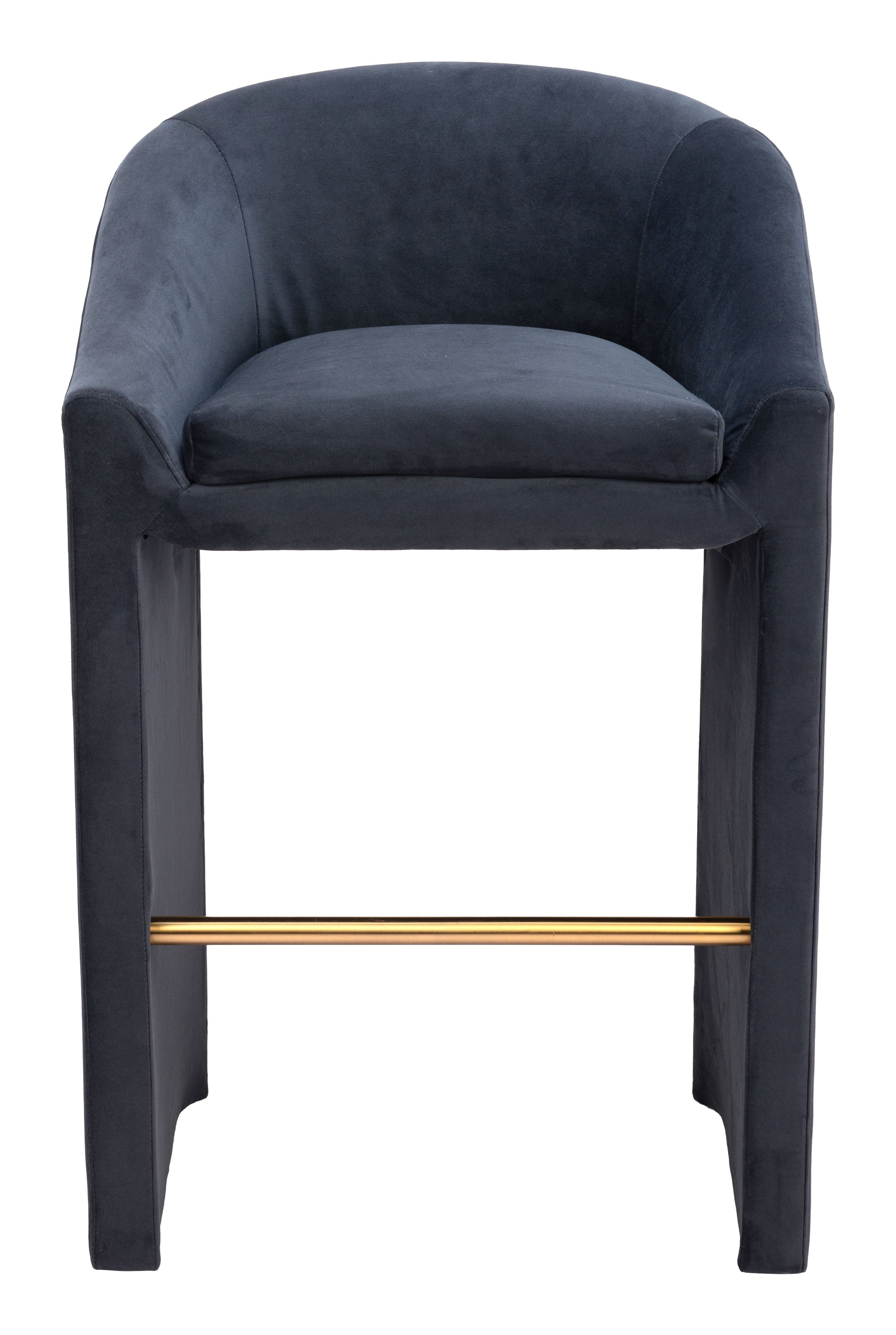 Emas Midnight Gray Barstool - Ornate Home