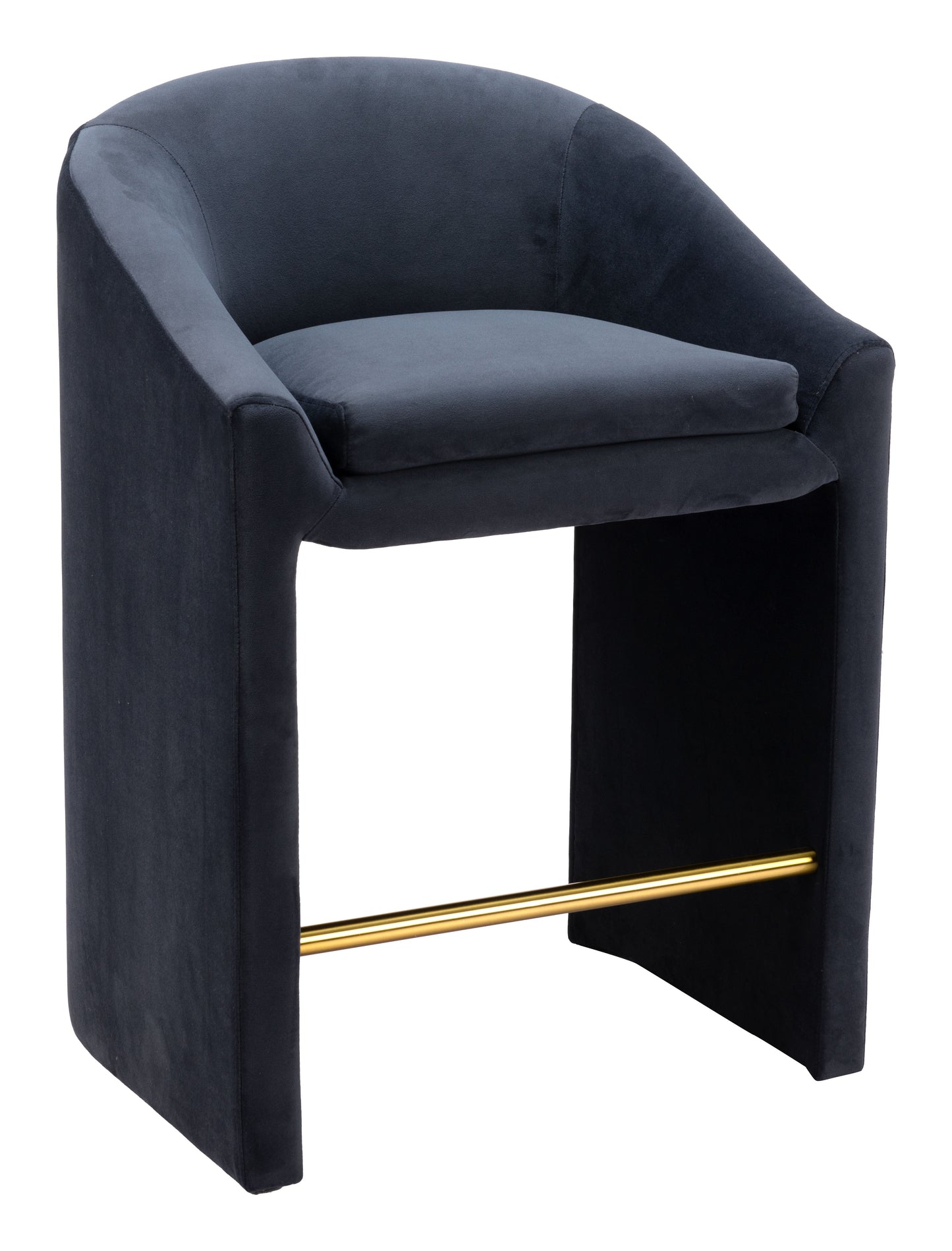 Emas Midnight Gray Counter Stool - Ornate Home