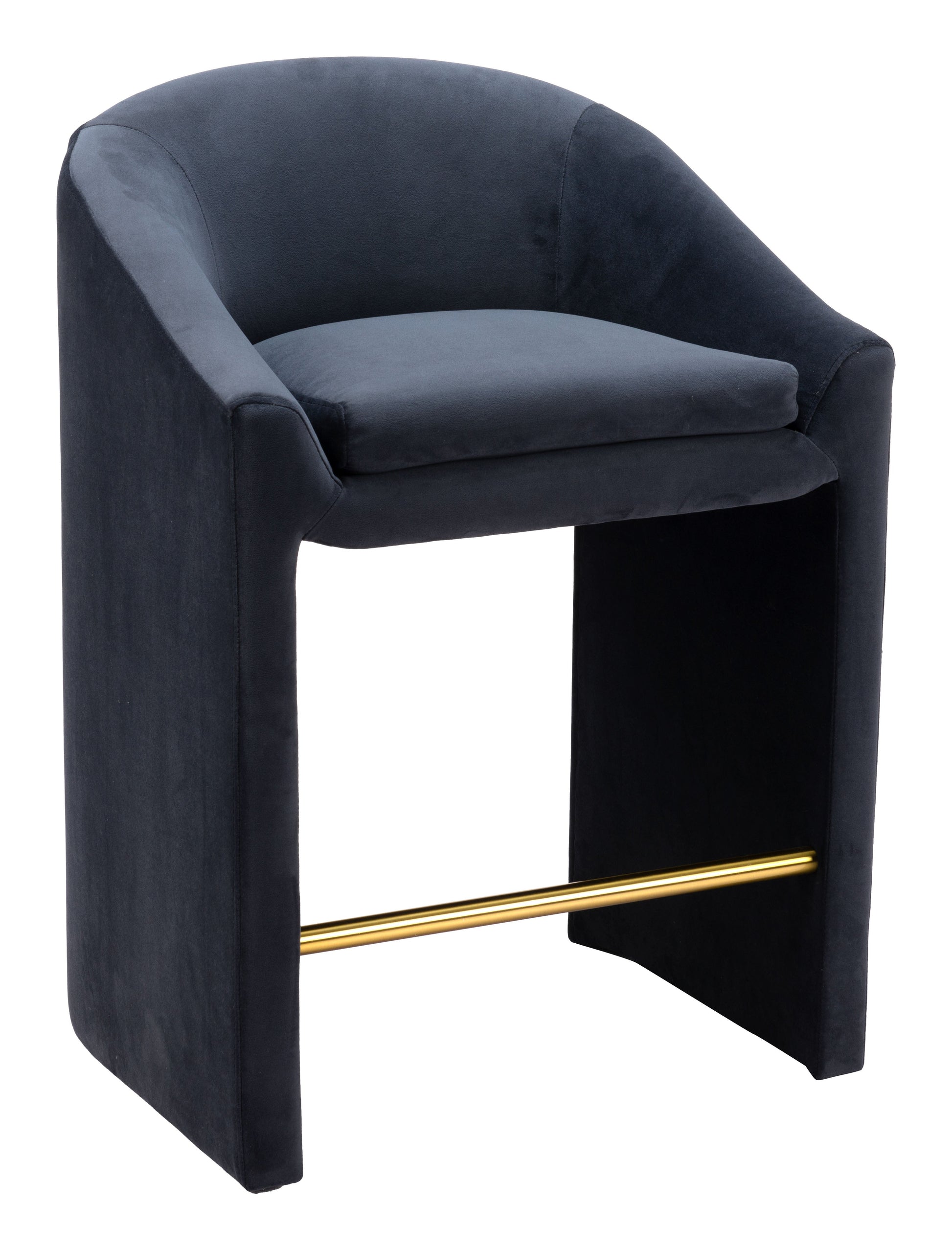 Emas Midnight Gray Counter Stool - Ornate Home