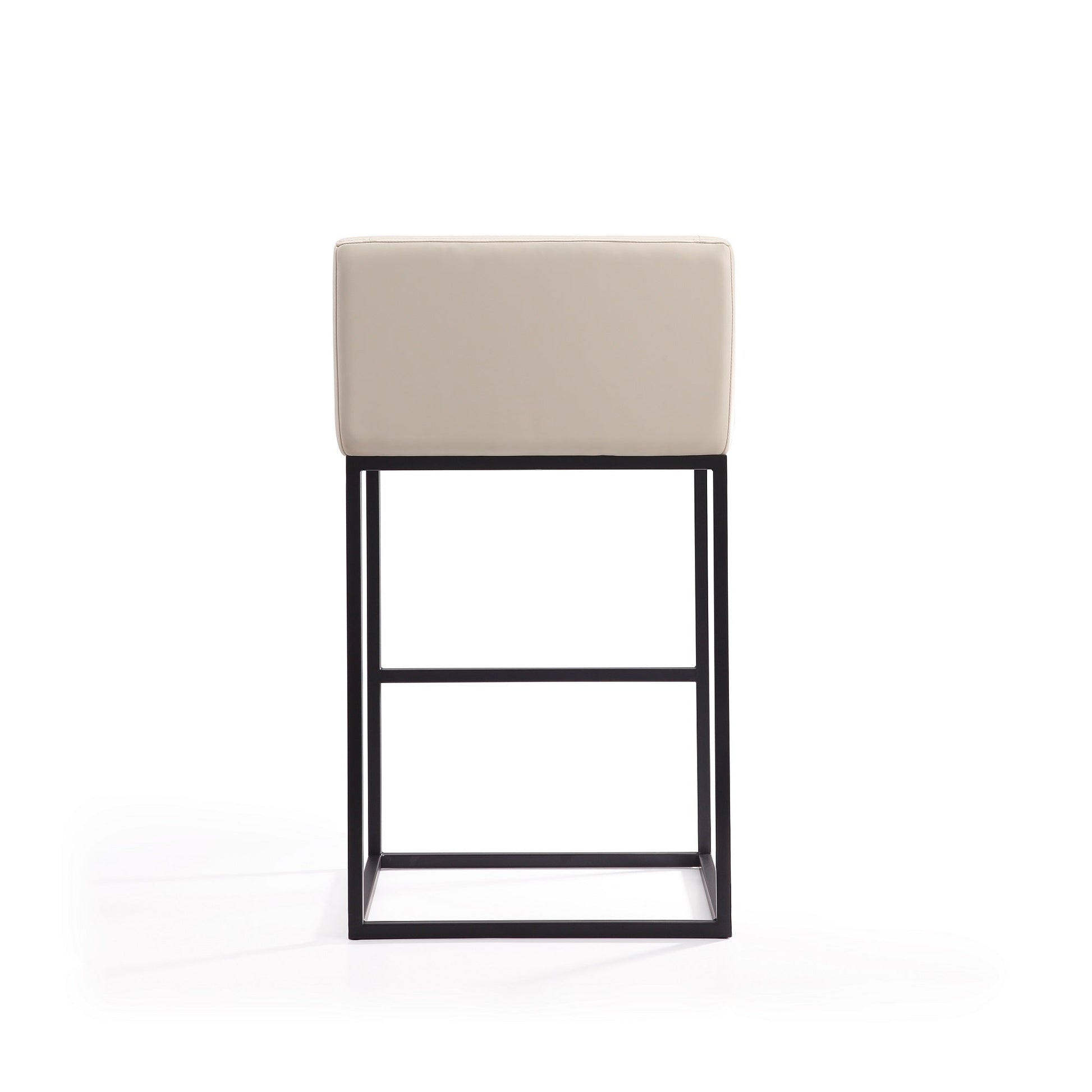 Embassy Barstool in Cream and Black (set of 2) - Ornate Home