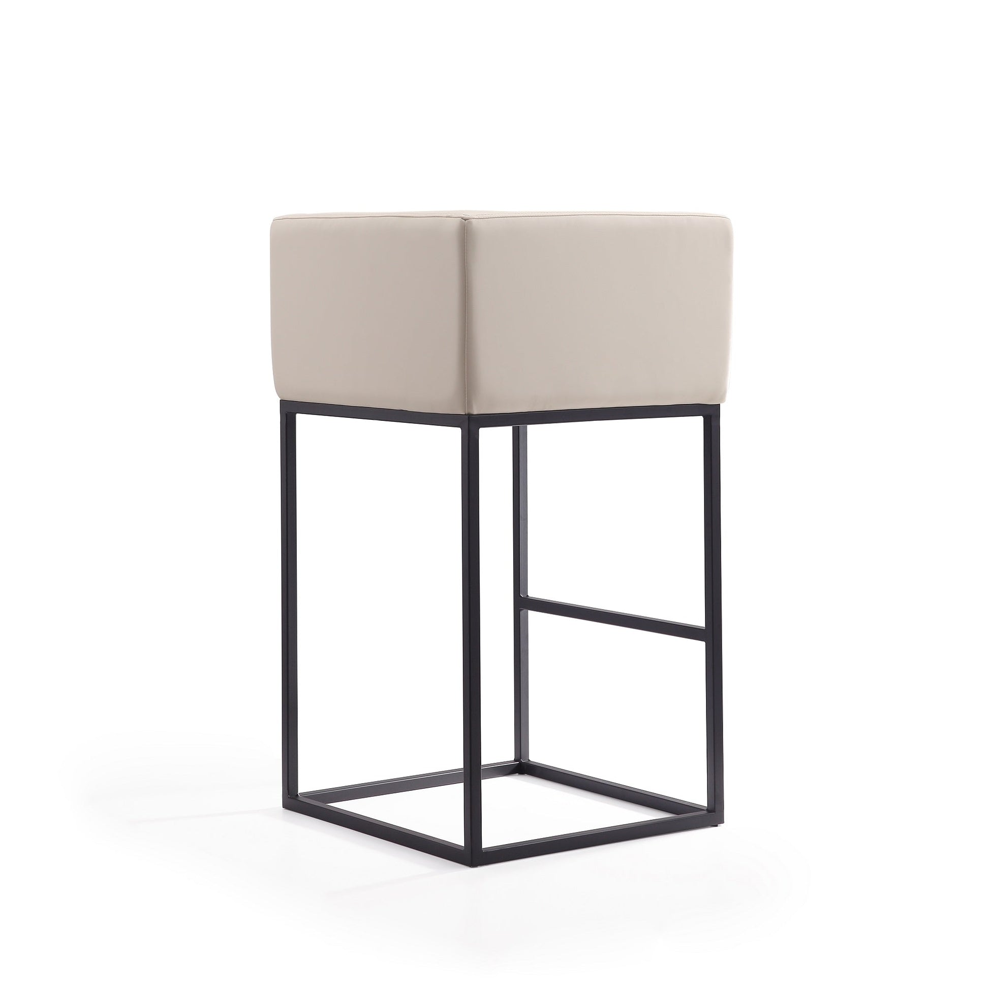 Embassy Barstool in Cream and Black (set of 3) - Ornate Home