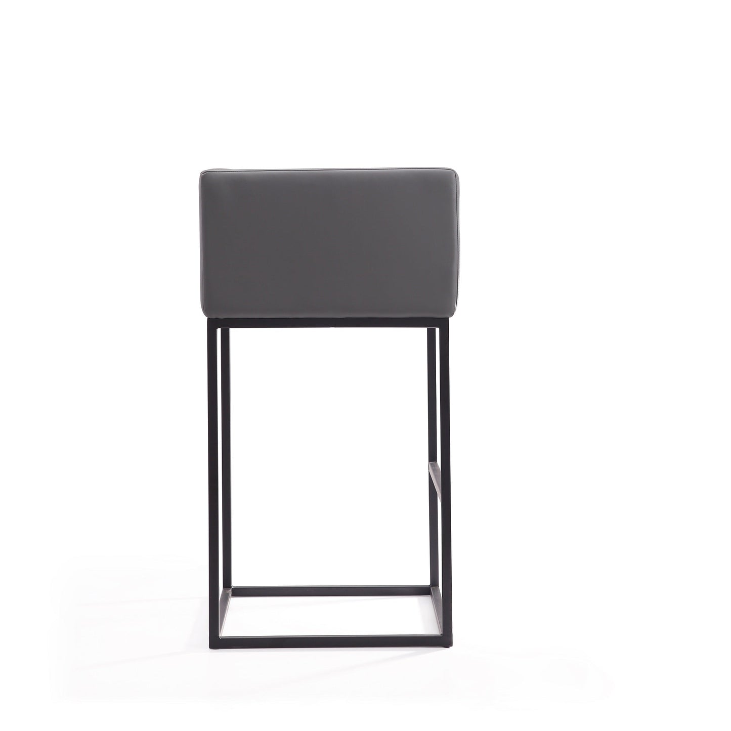Embassy Barstool in Grey and Black (set of 2) - Ornate Home