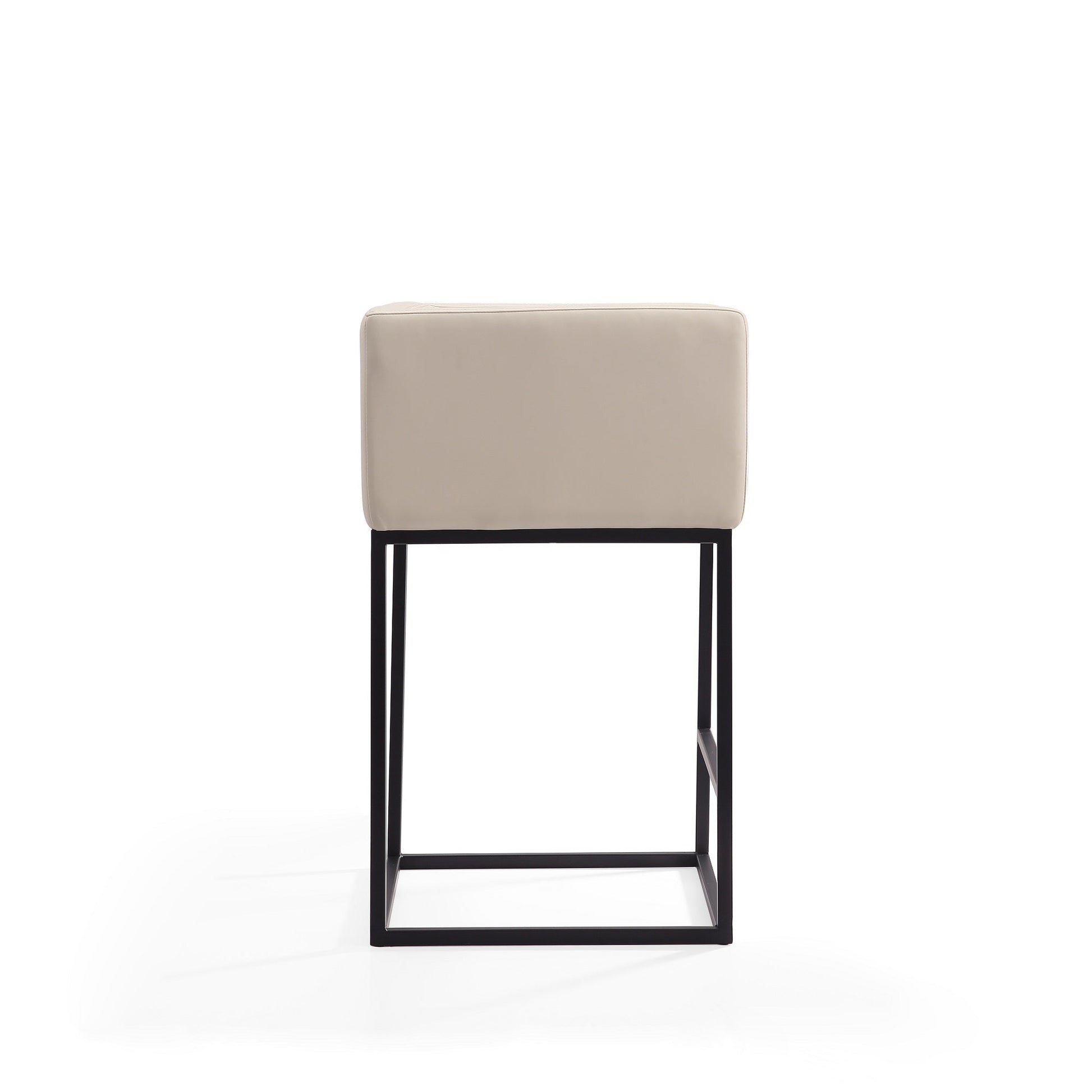 Embassy Counter Stool in Cream and Black (set of 2) - Ornate Home